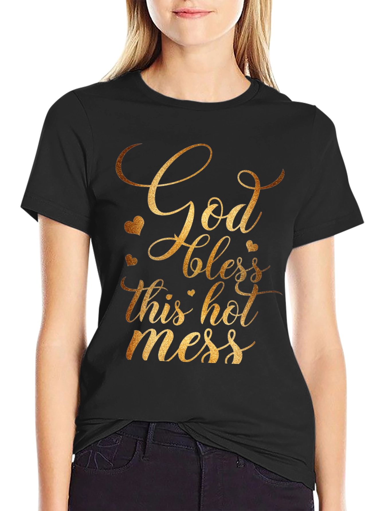 God Bless This Hot Mess T-Shirt - Gildan