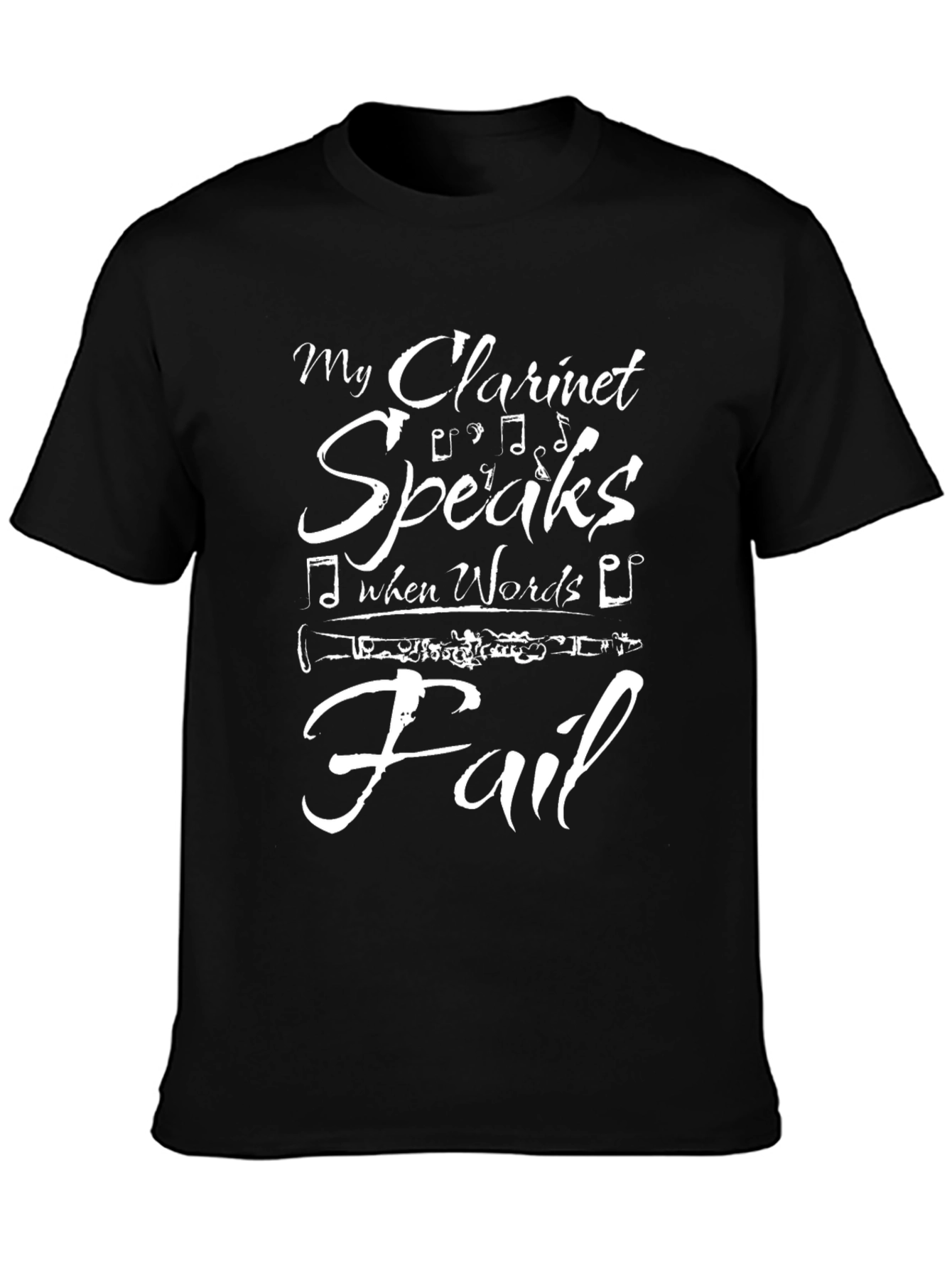 My Clarinet Speaks T-Shirt - Musicians Apparel