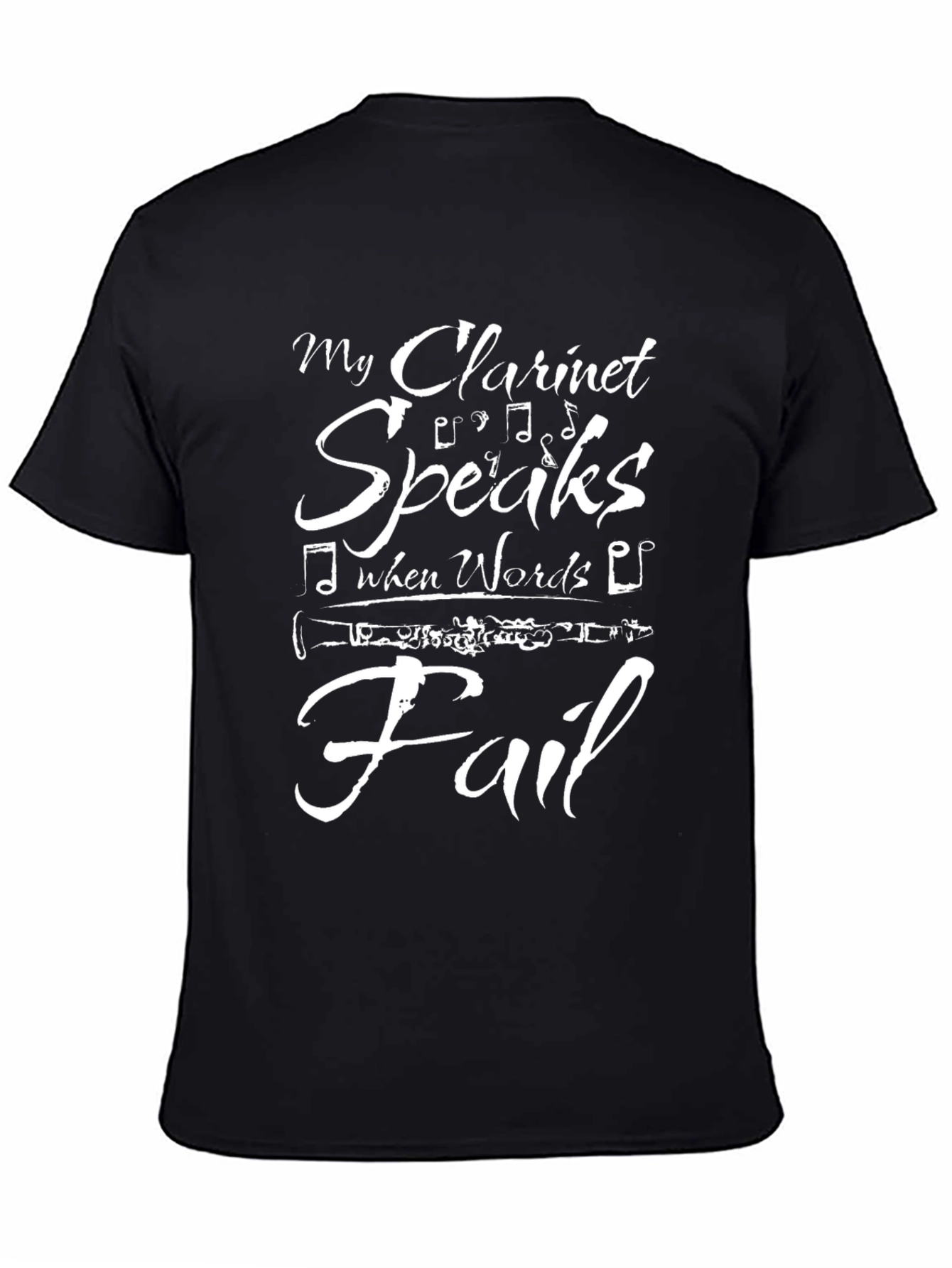 My Clarinet Speaks T-Shirt - Musicians Apparel