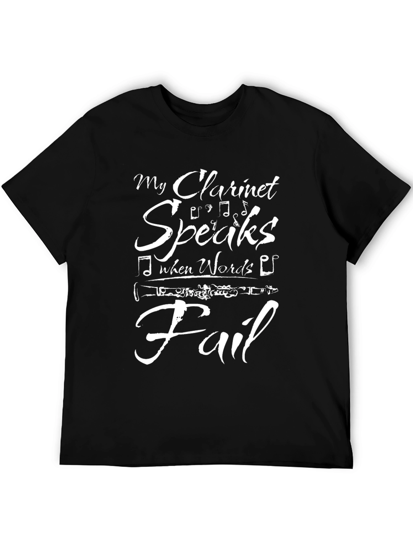 My Clarinet Speaks T-Shirt - Musicians Apparel