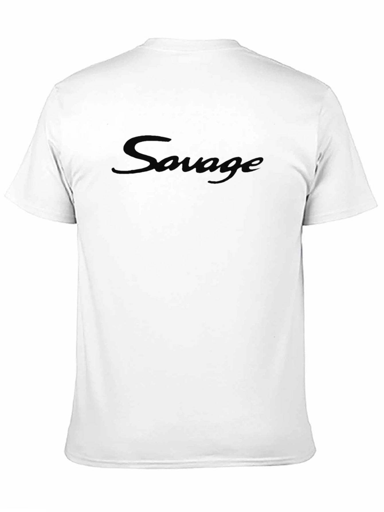 Mens Black Savage Graphic T-Shirt