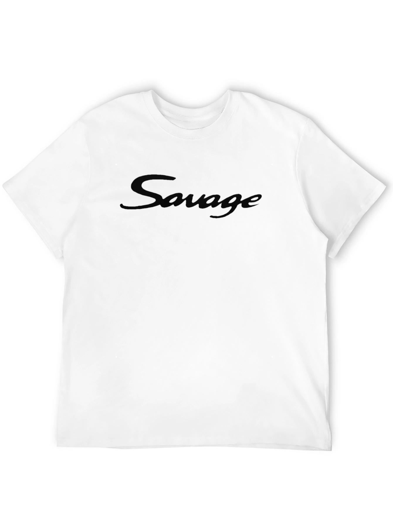 Mens Black Savage Graphic T-Shirt