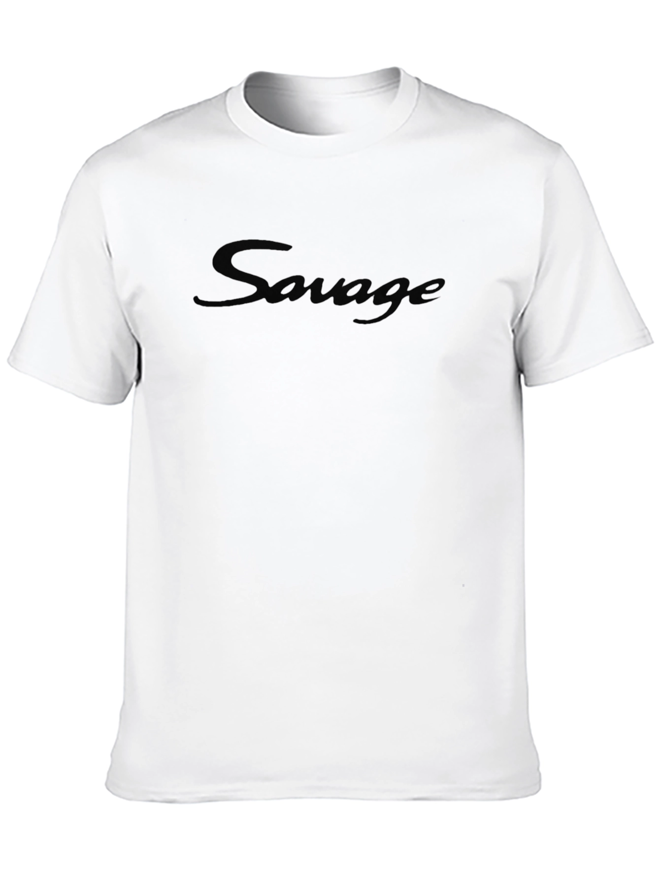 Mens Black Savage Graphic T-Shirt