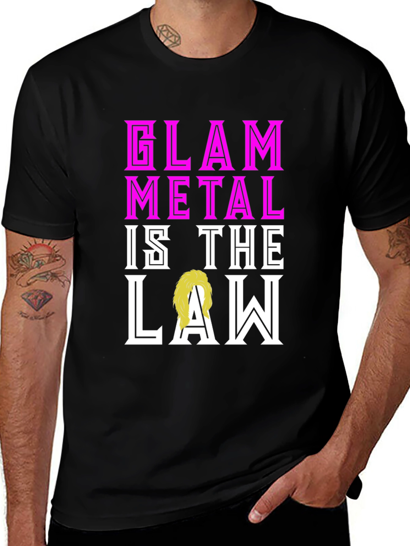 Glam Metal is the Law T-Shirt