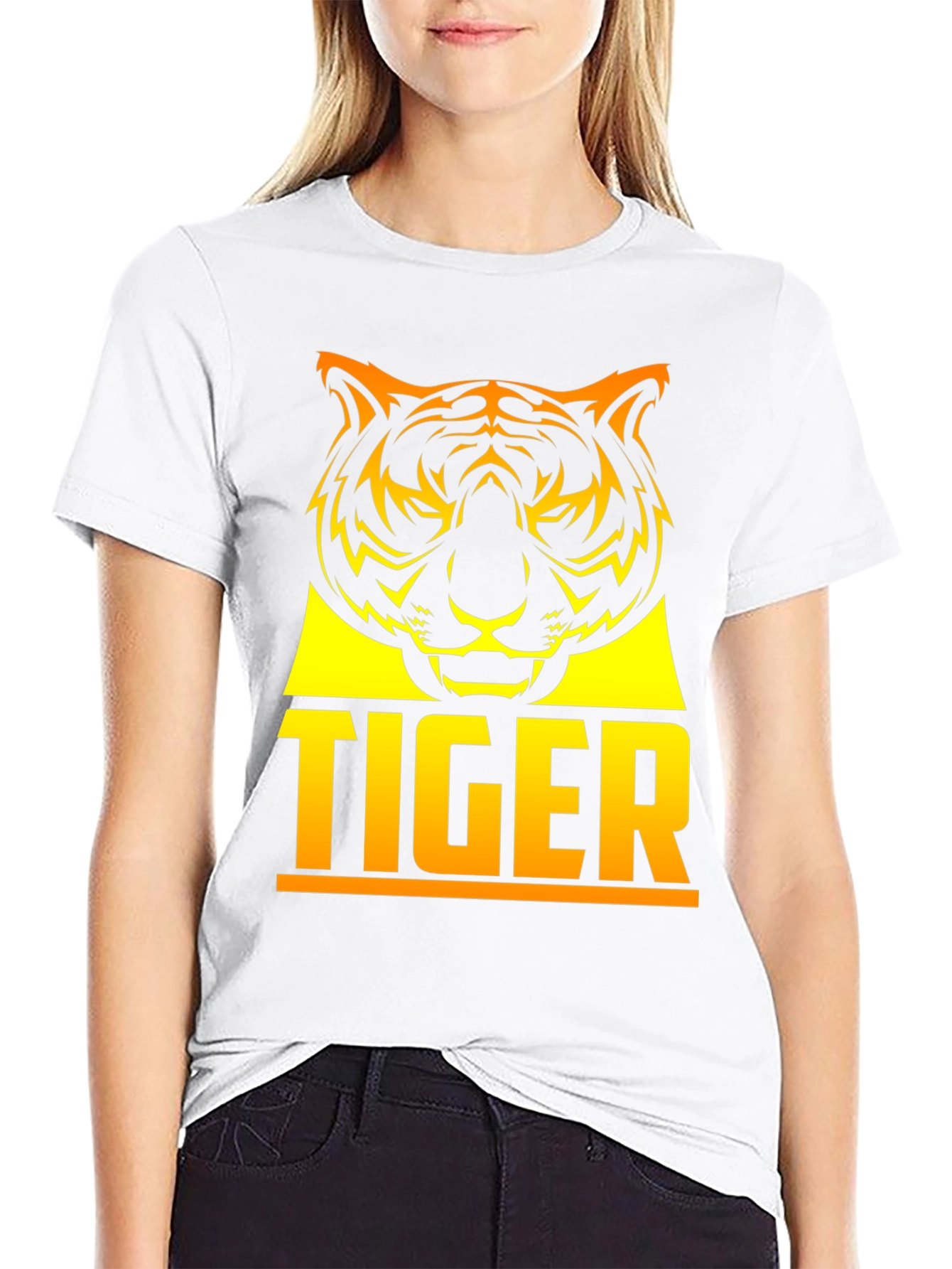 Bold Tiger Graphic Tee - Mens Black T-Shirt