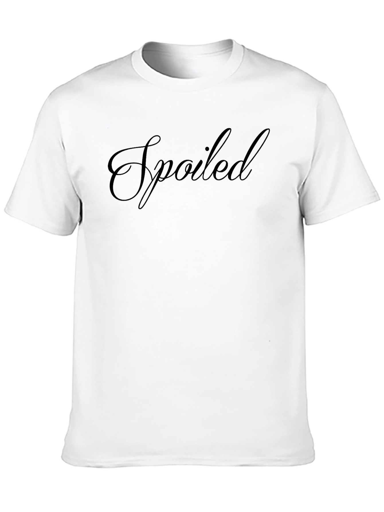 Spoiled Black T-Shirt - Stylish Graphic Tee