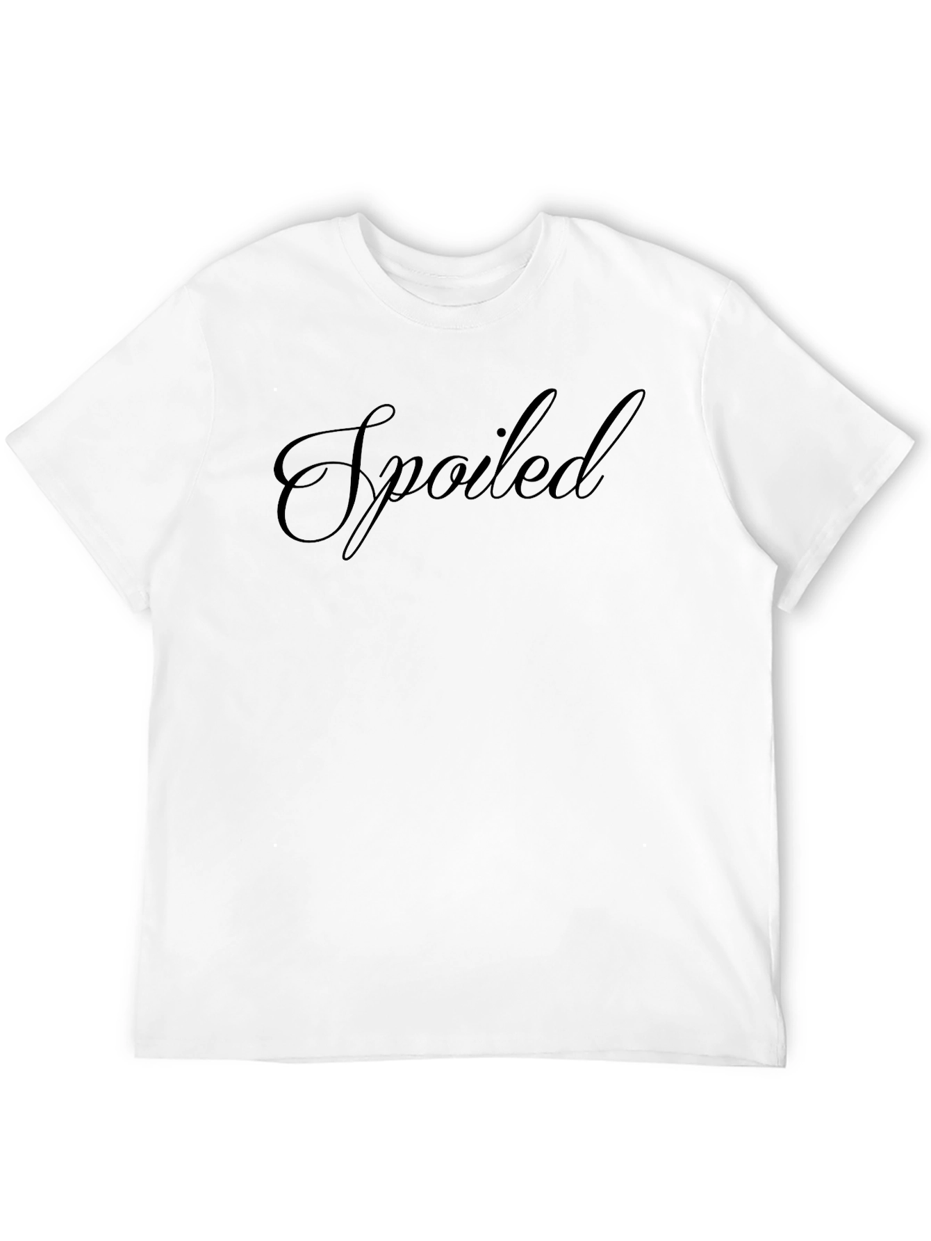 Spoiled Black T-Shirt - Stylish Graphic Tee