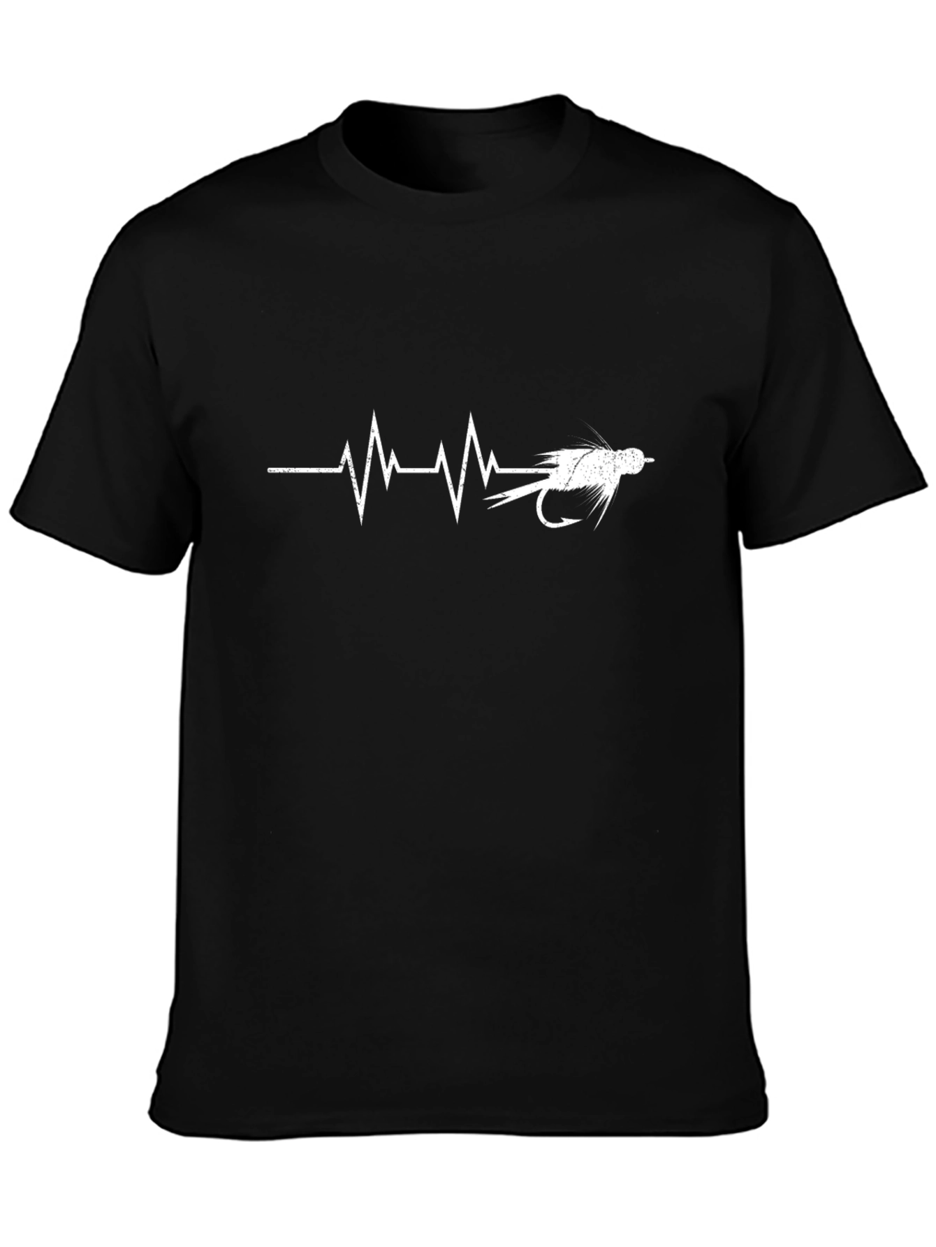 Fishing Fly Heartbeat T-Shirt - Anglers Passion