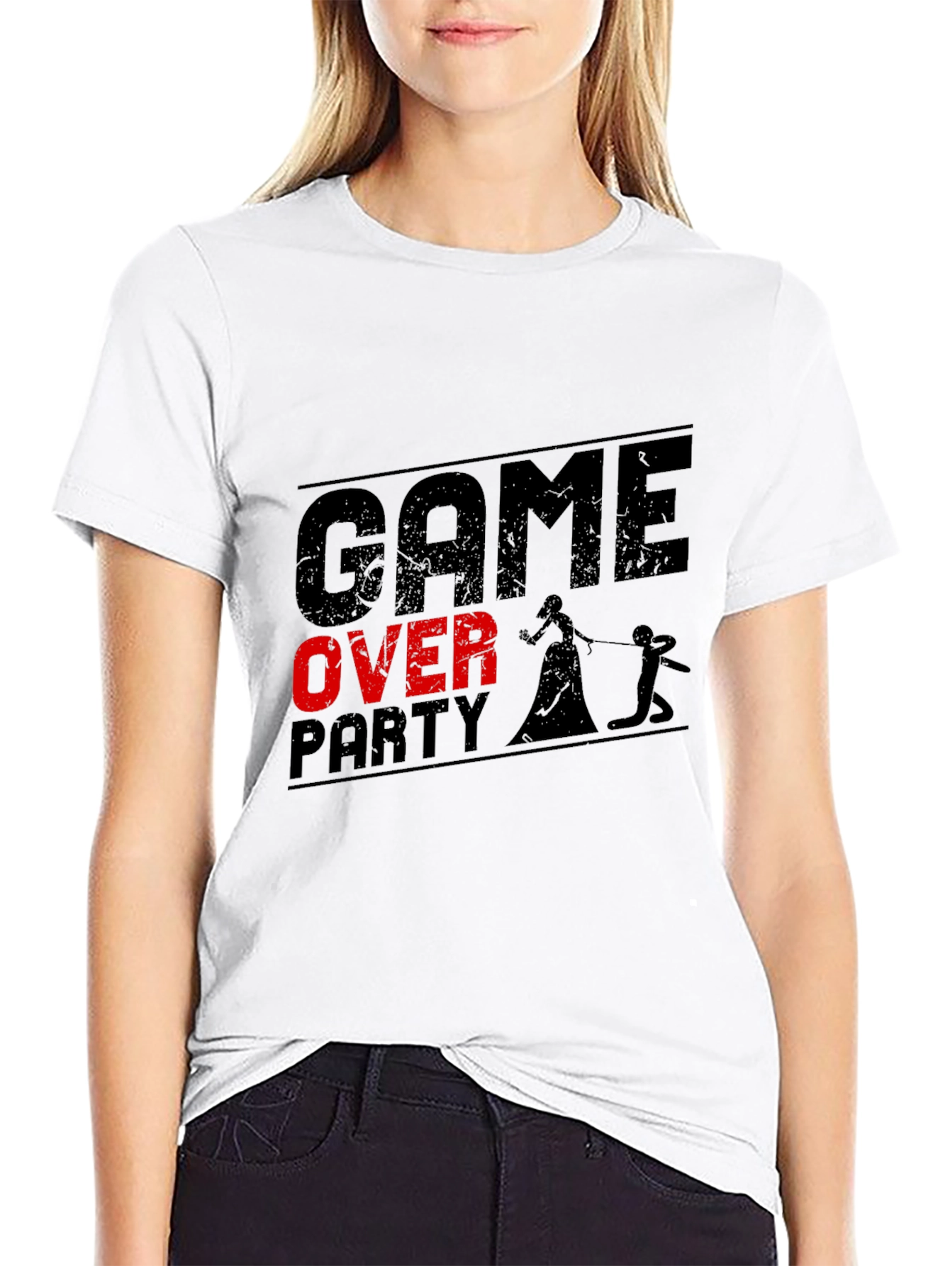 Game Over Party Funny Groom T-Shirt Bachelor
