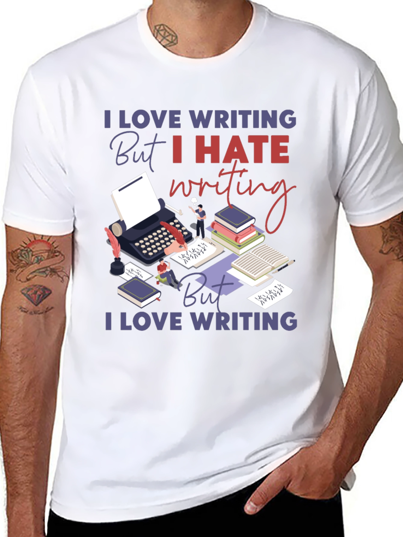 I Love Writing T-Shirt