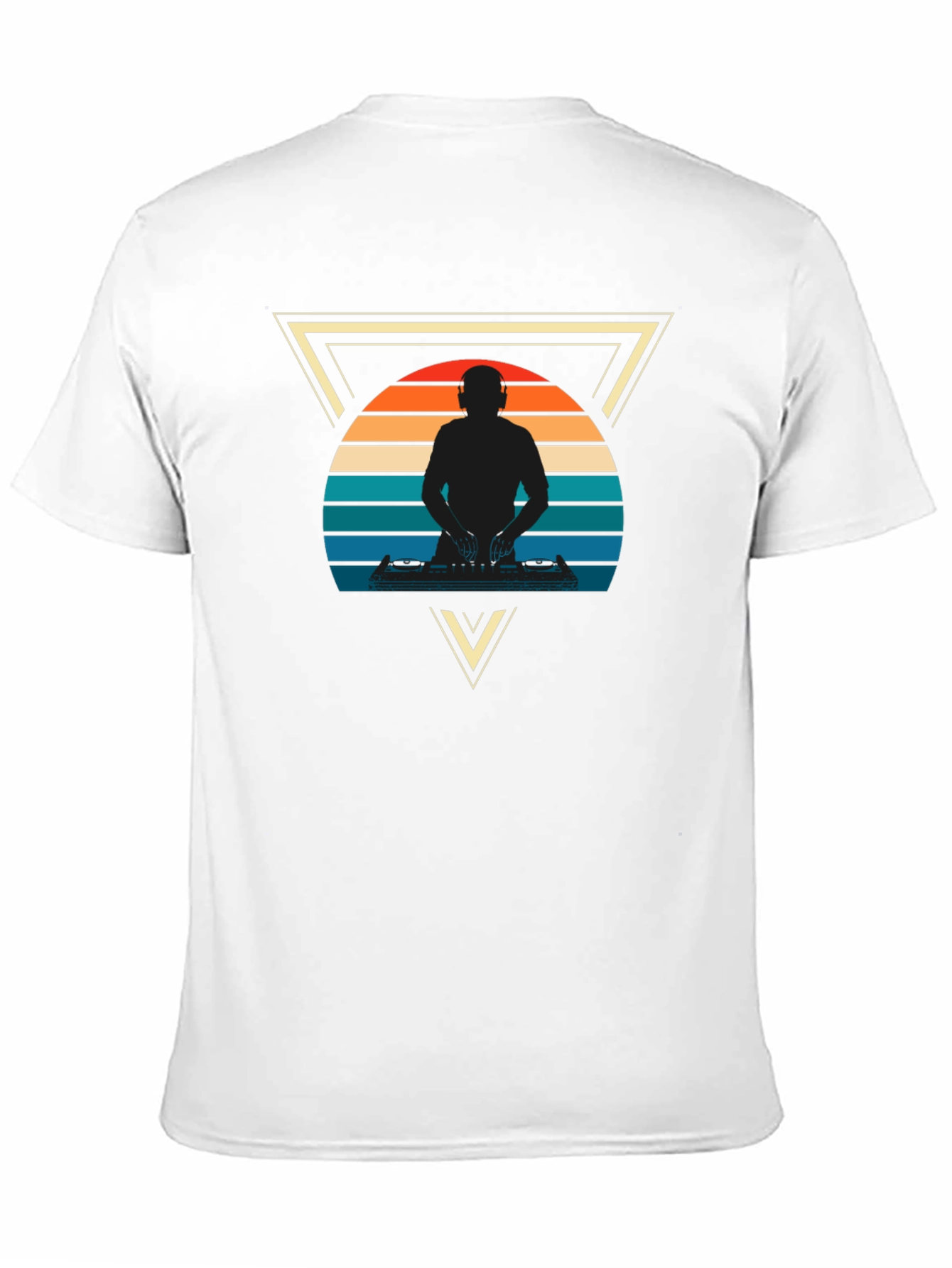 Retro DJ Triangle Graphic Tee