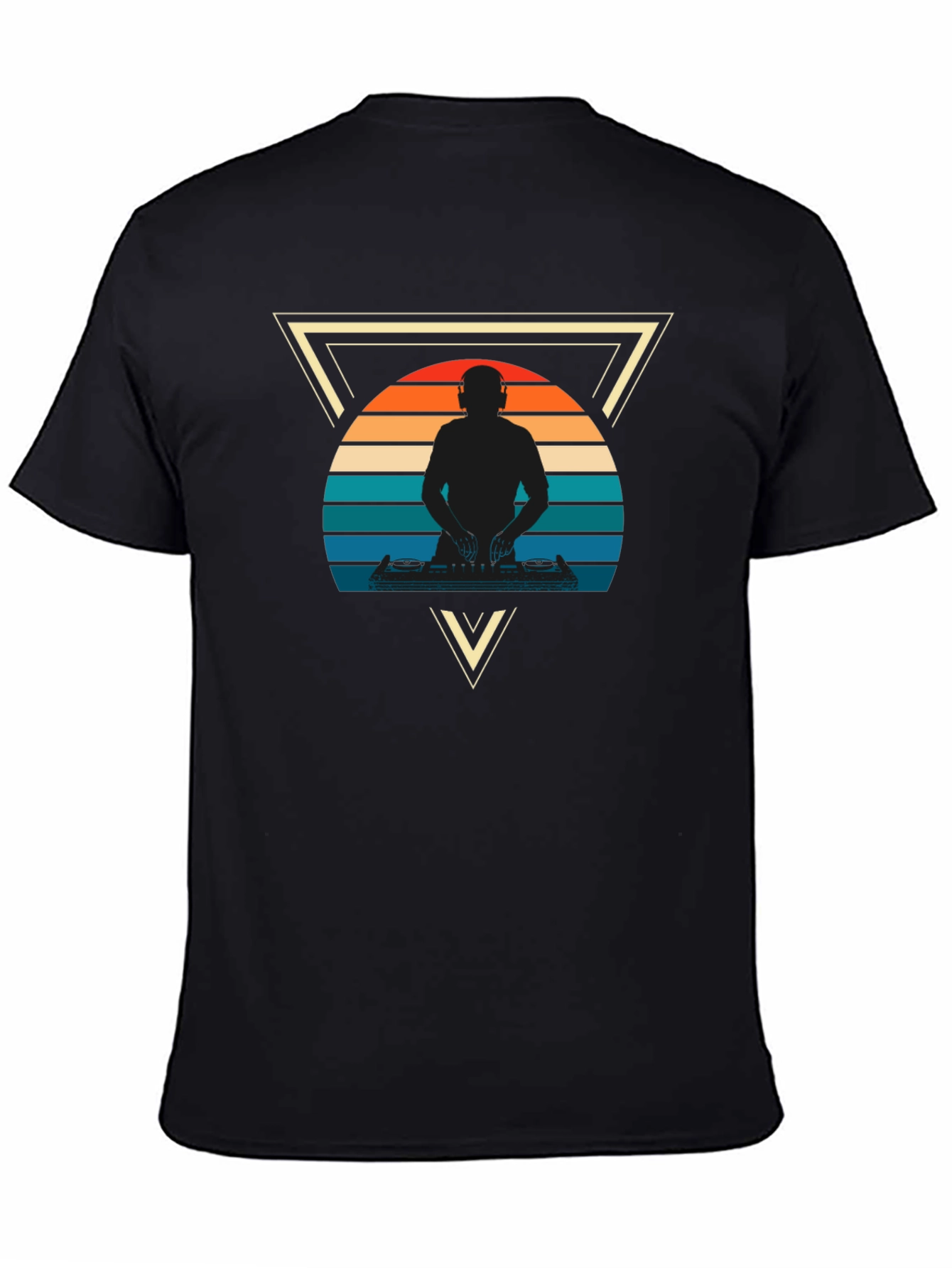 Retro DJ Triangle Graphic Tee