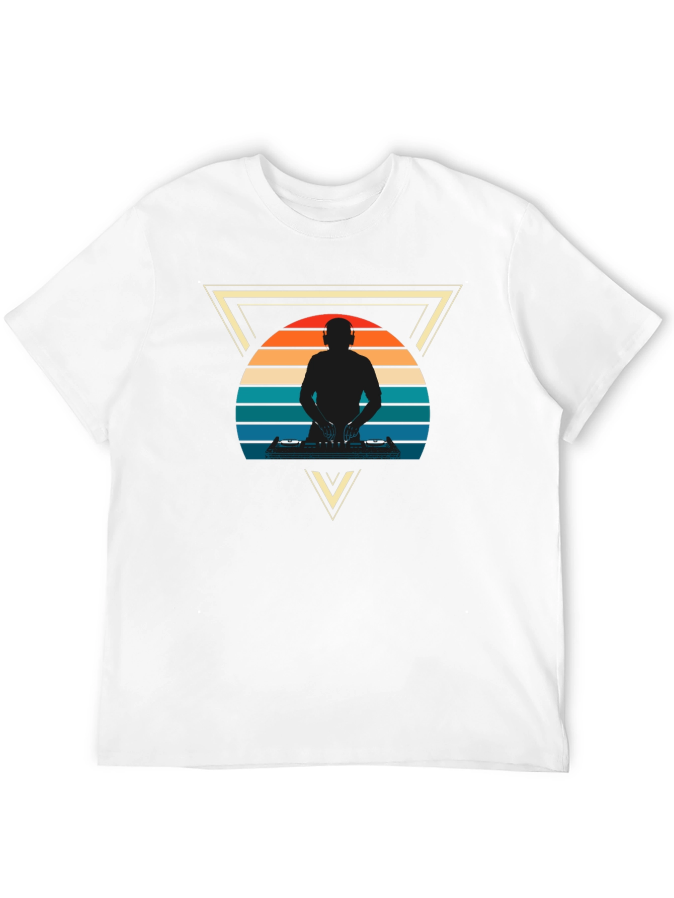 Retro DJ Triangle Graphic Tee