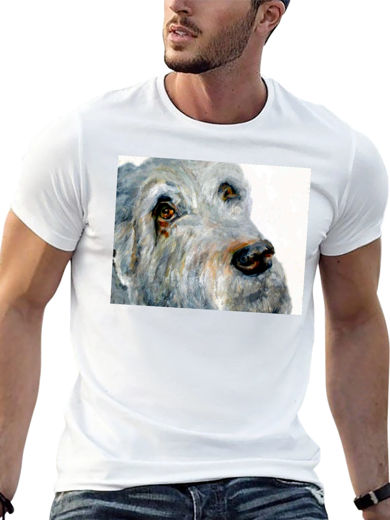 Dog Portrait Black T-Shirt