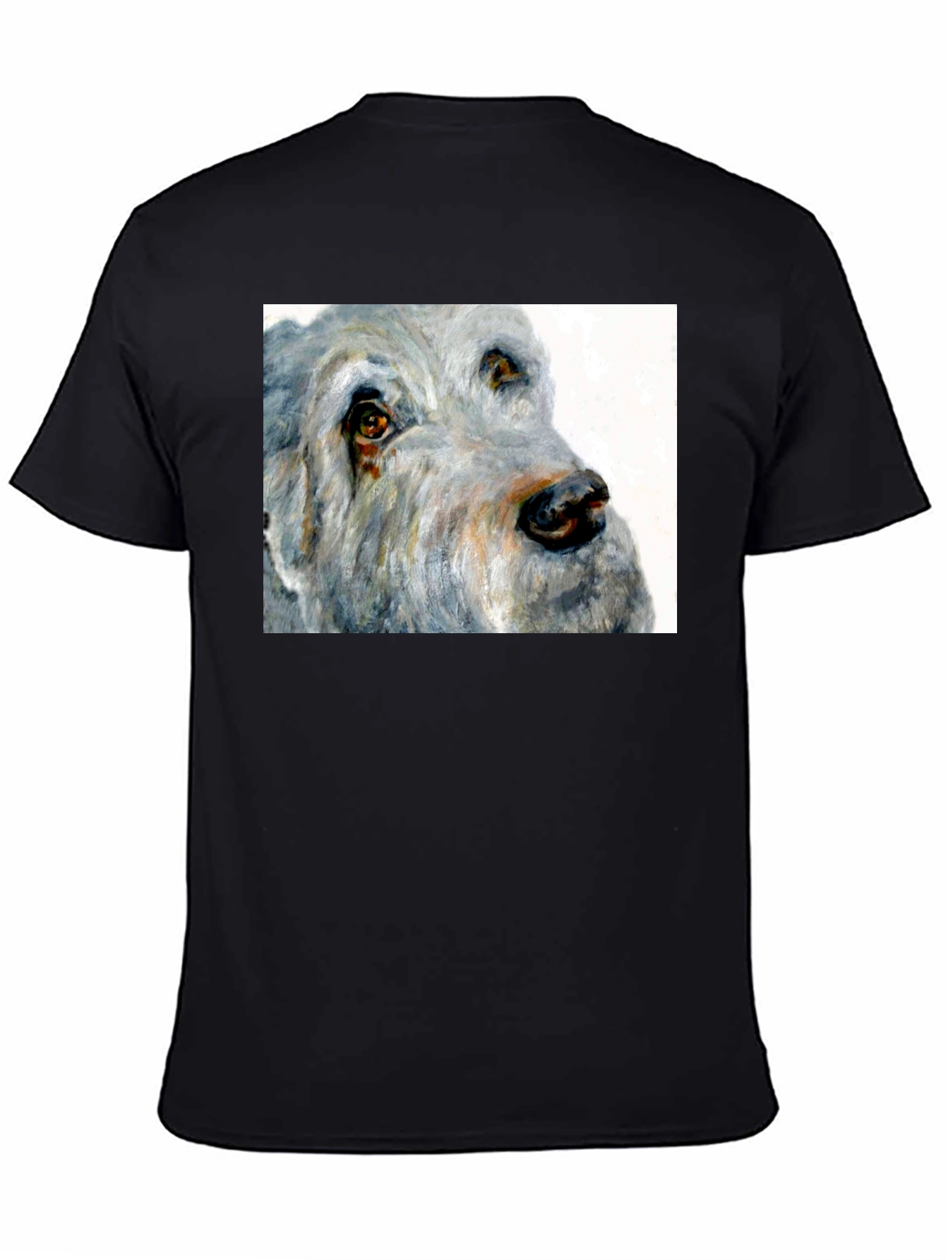 Dog Portrait Black T-Shirt