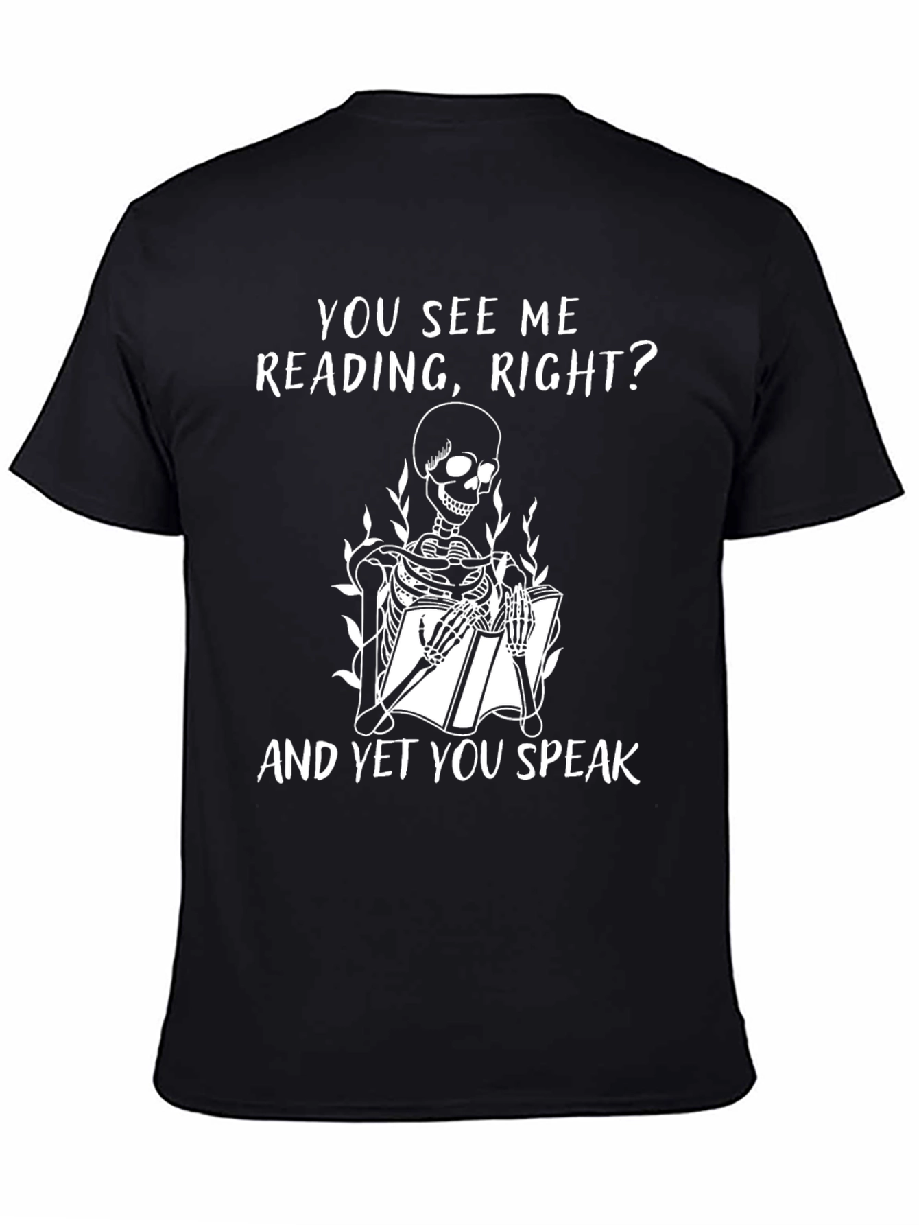 You See Me Reading Skeleton T-Shirt