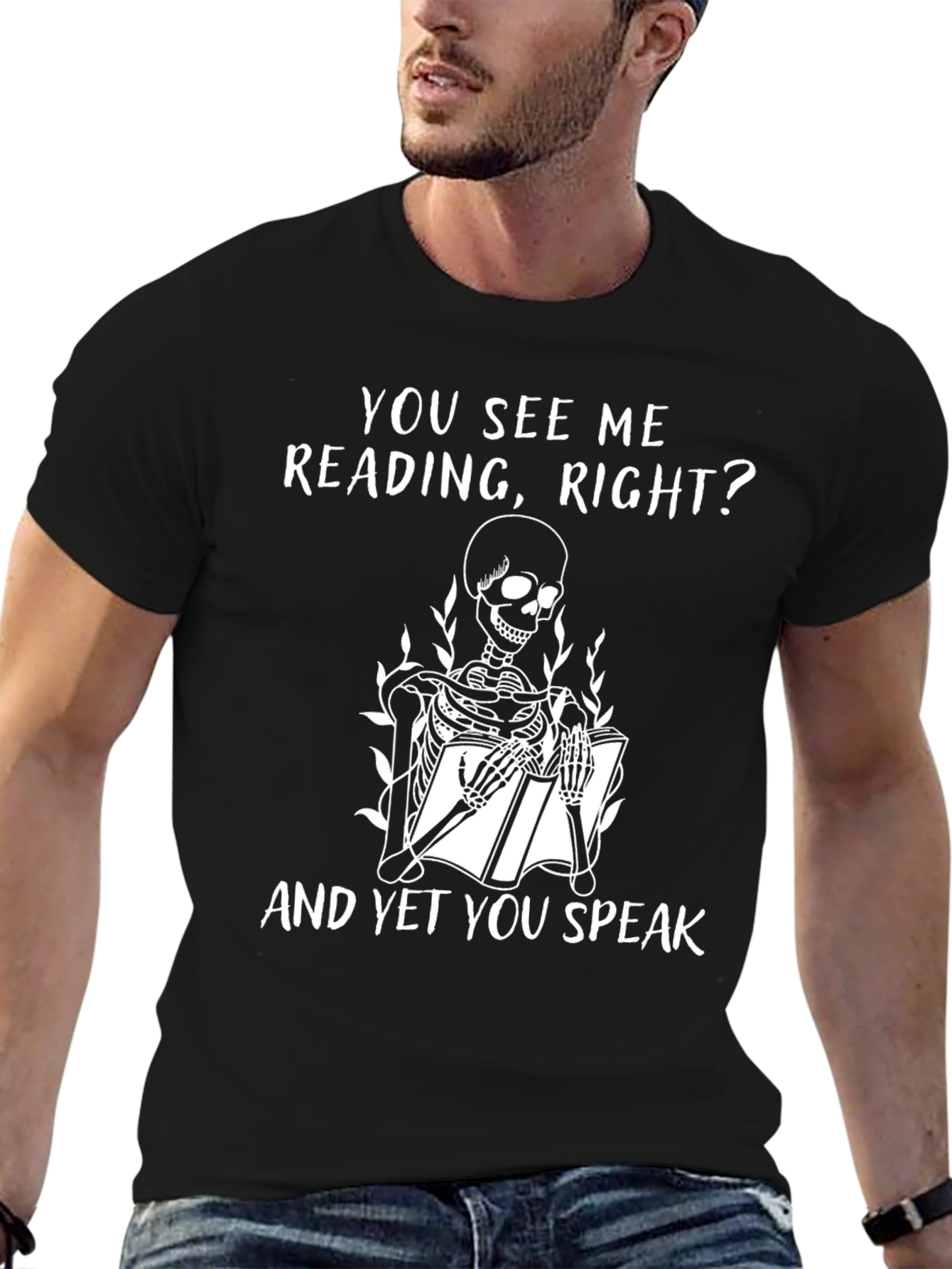 You See Me Reading Skeleton T-Shirt