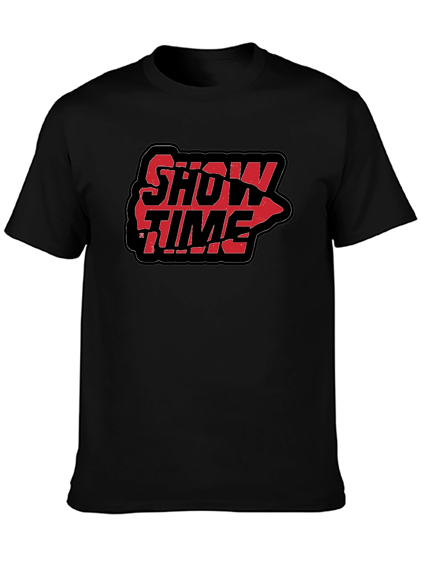 Showtime Graphic T-Shirt - Black Cotton Tee