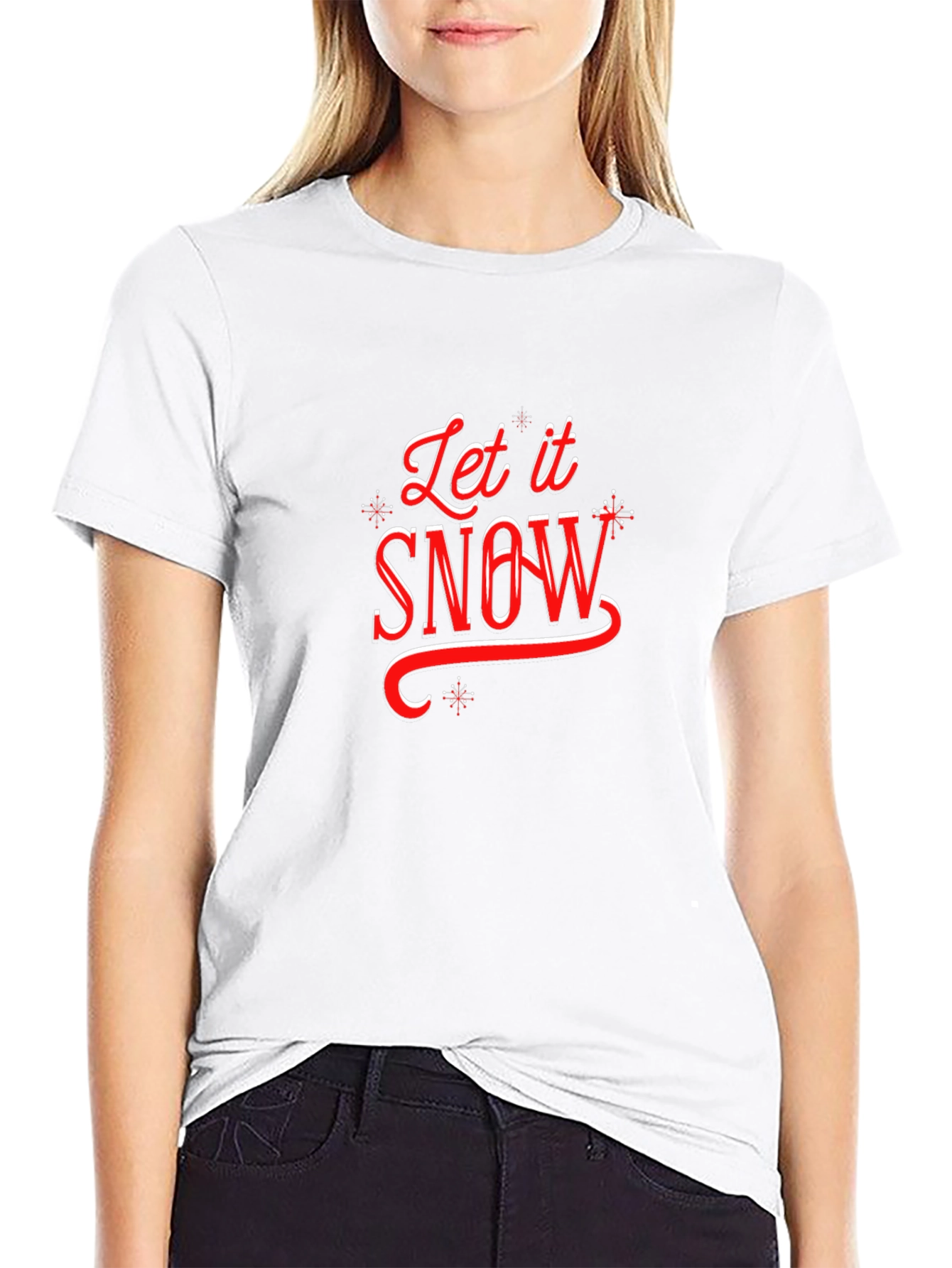 Let it Snow Holiday T-Shirt - Festive Christmas Tee