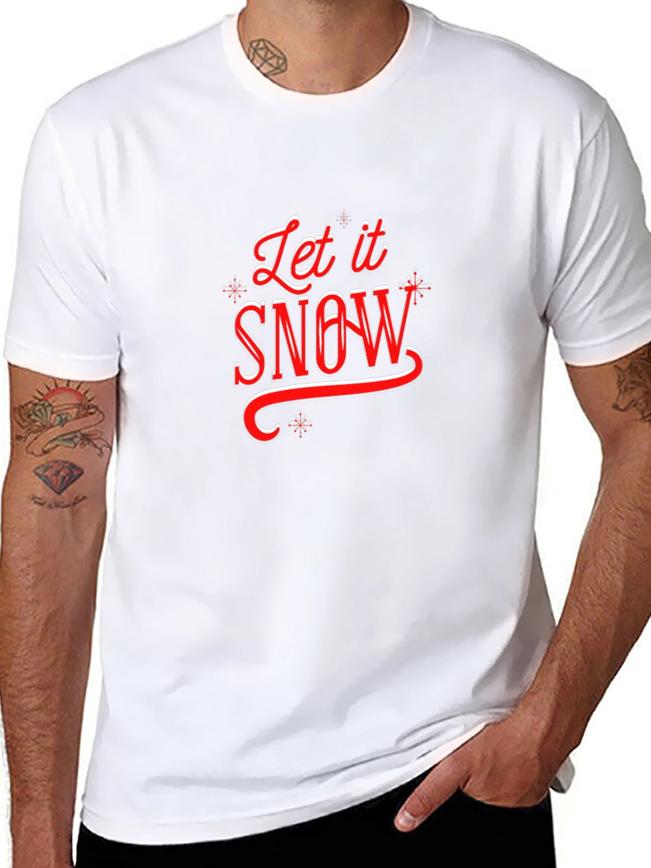 Let it Snow Holiday T-Shirt - Festive Christmas Tee