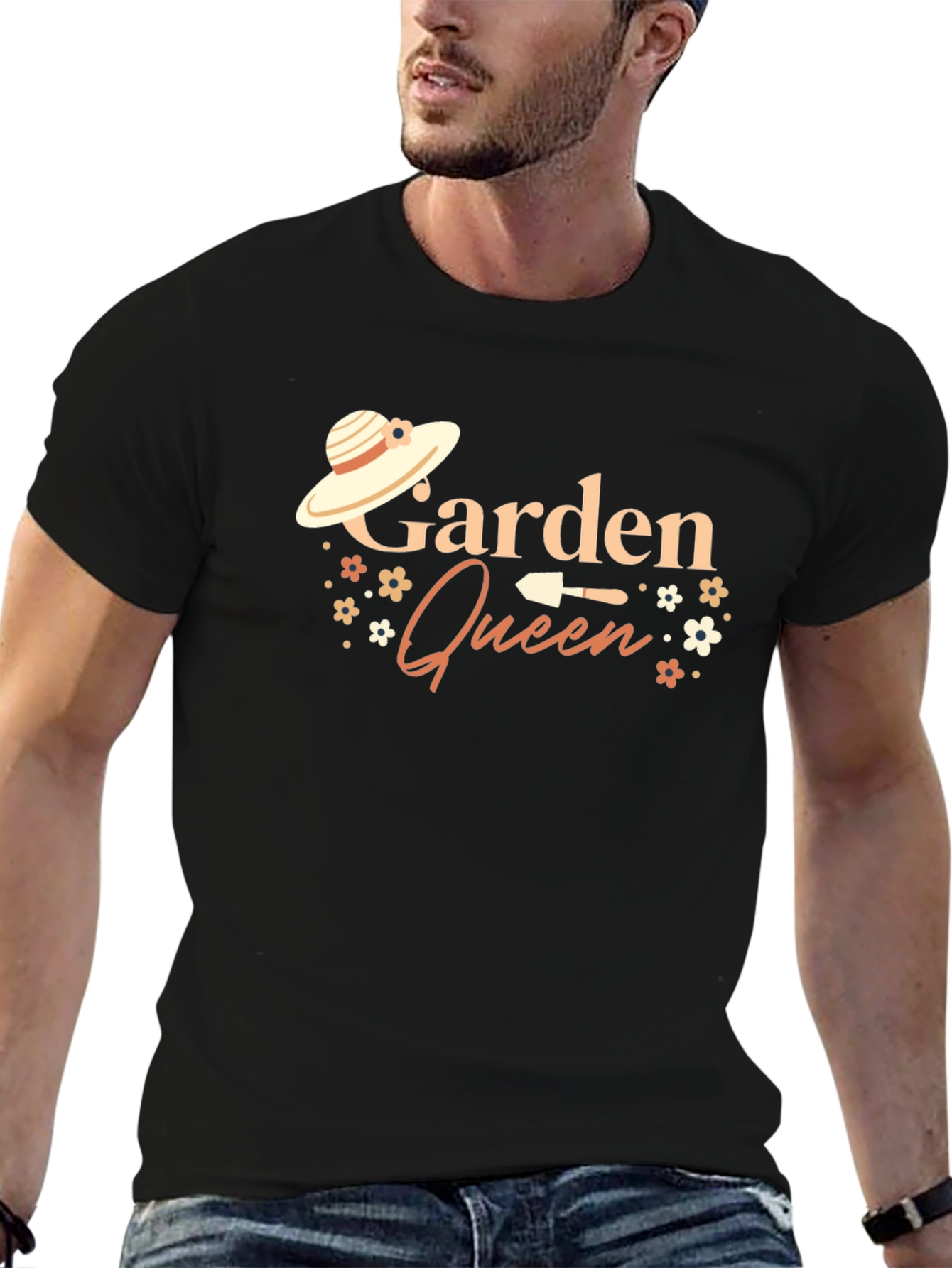 Garden Queen Black Graphic T-Shirt