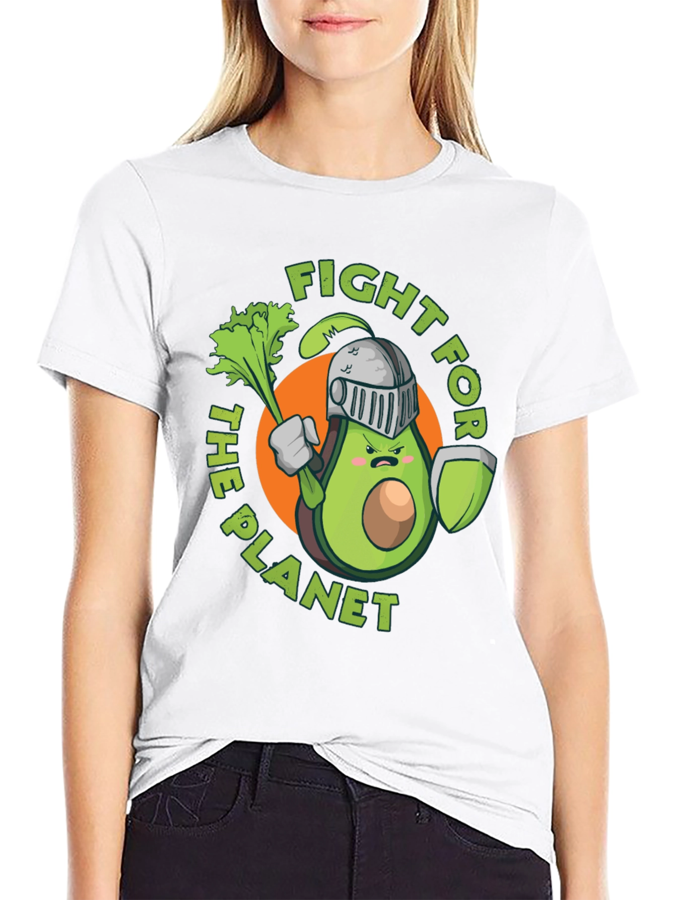 Fight for the Planet Avocado Knight Graphic Tee