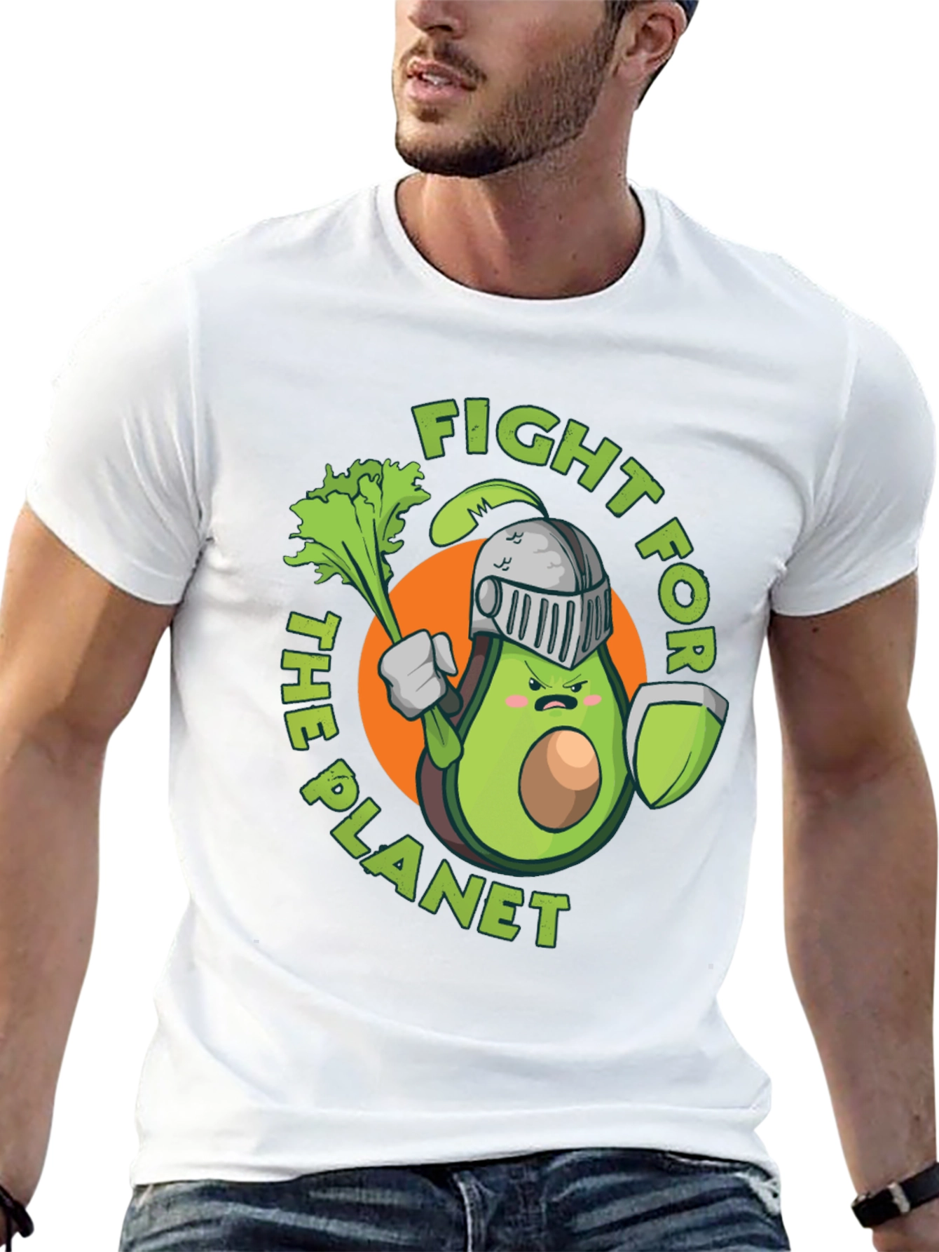Fight for the Planet Avocado Knight Graphic Tee