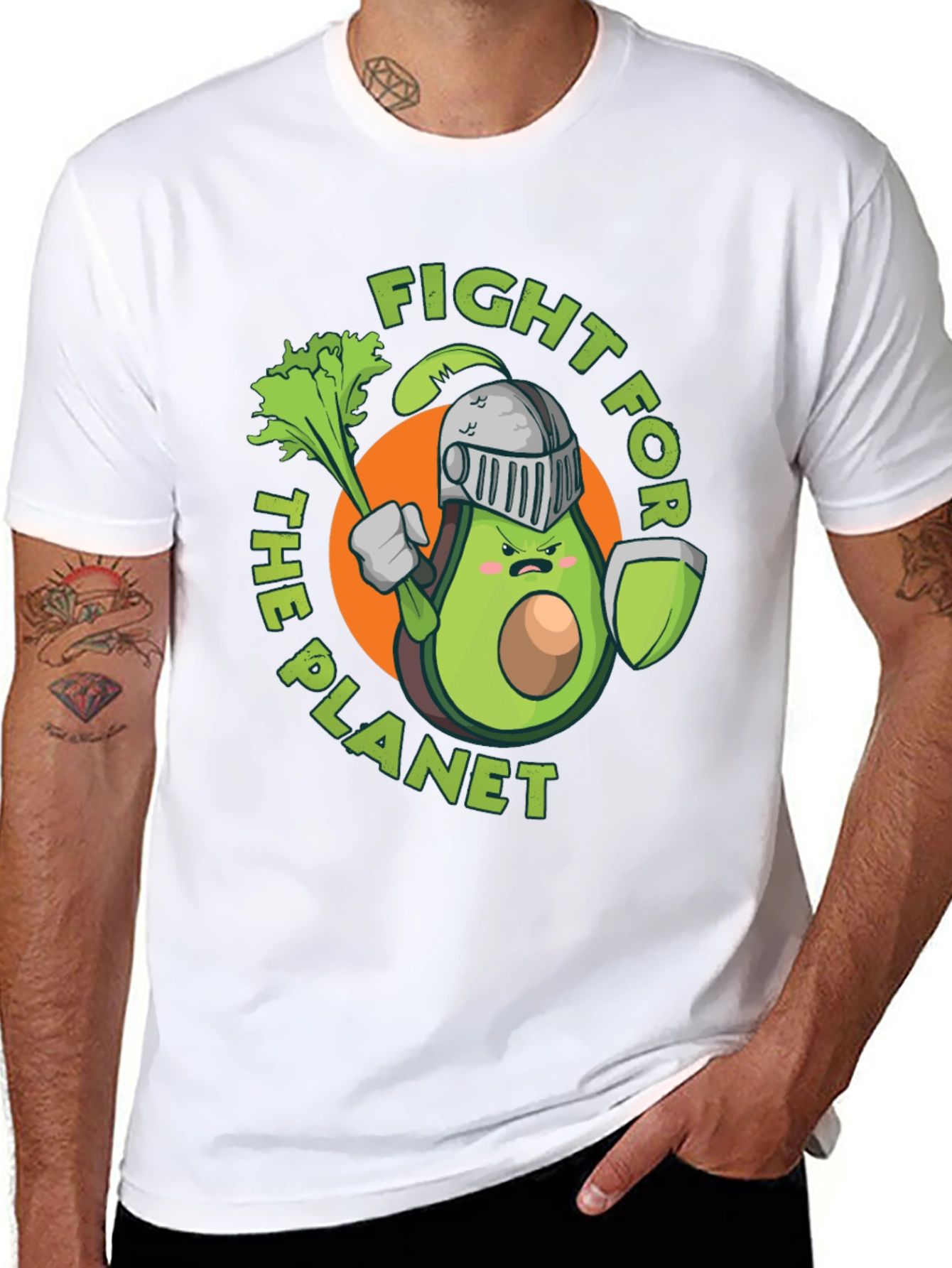 Fight for the Planet Avocado Knight Graphic Tee