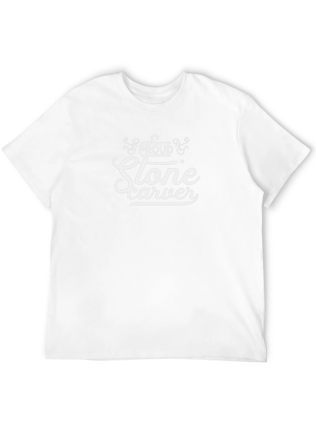 Proud Stone Carver Graphic T-Shirt - Black
