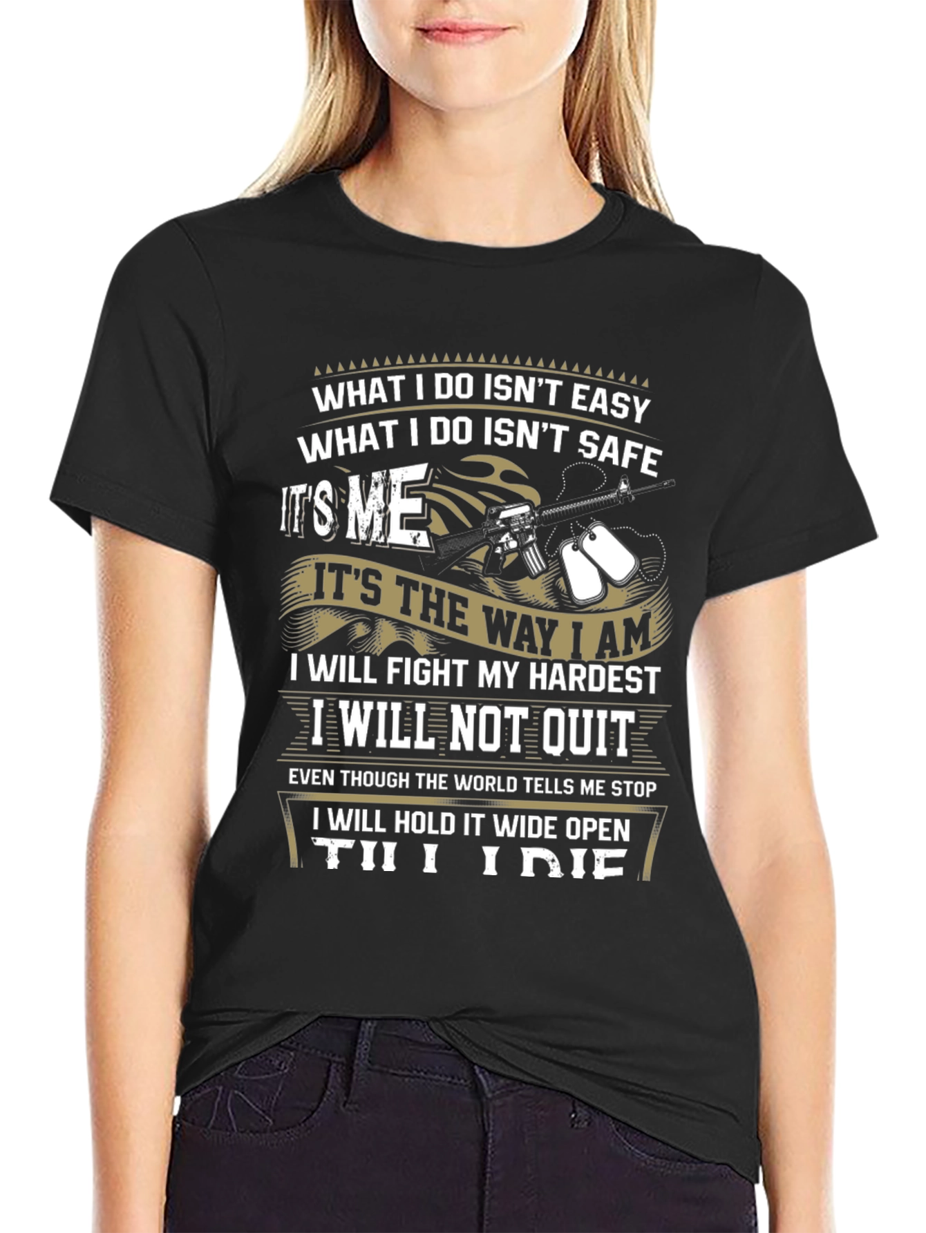 What I Do Isnt Easy Graphic Tee