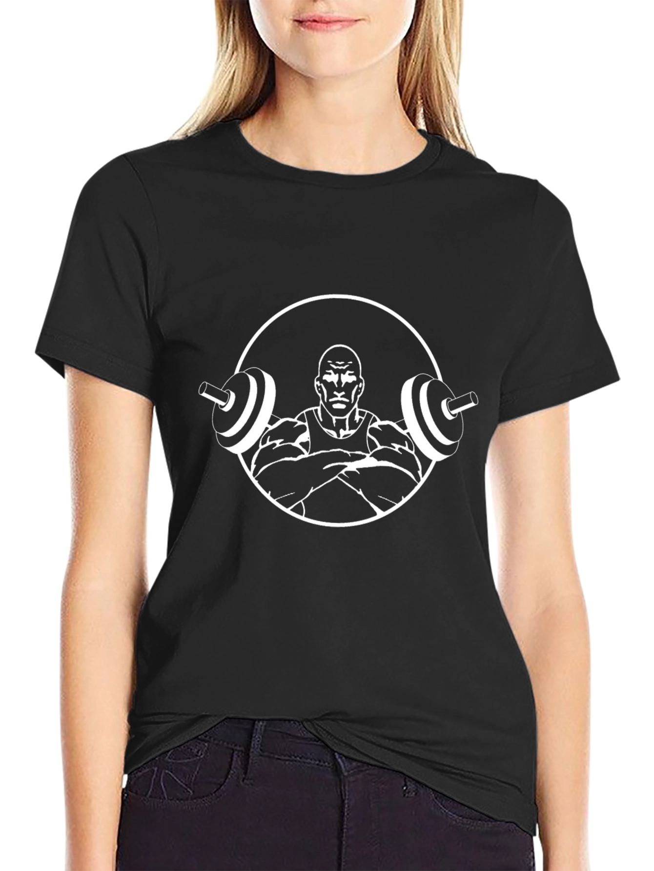 Weightlifter Graphic Tee - Black