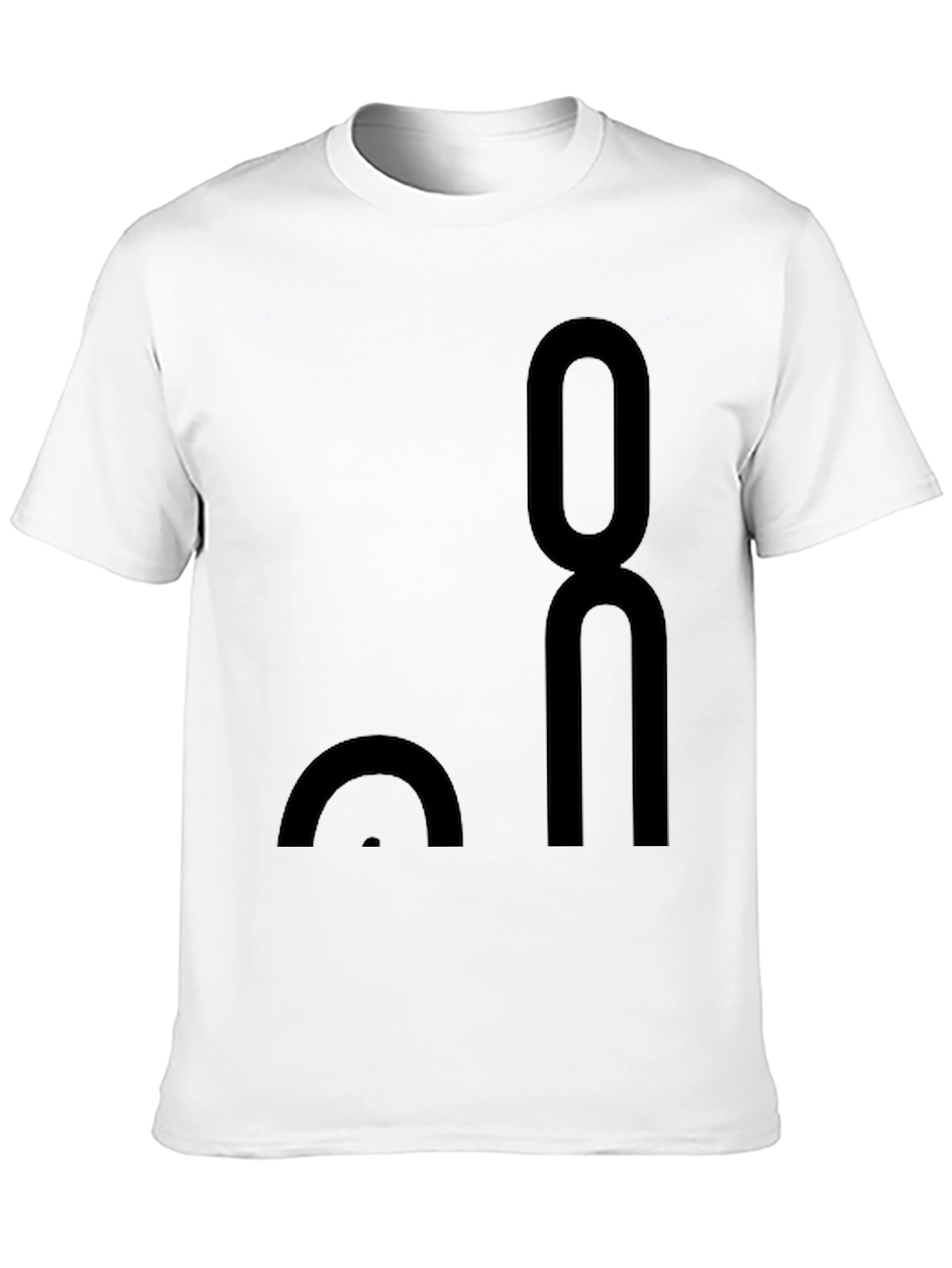 Modern Black Graphic Tee