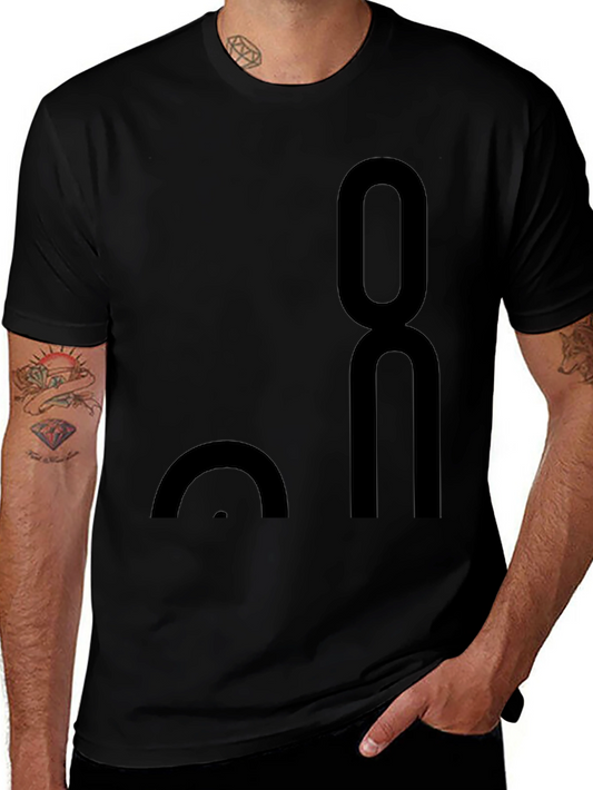 Modern Black Graphic Tee