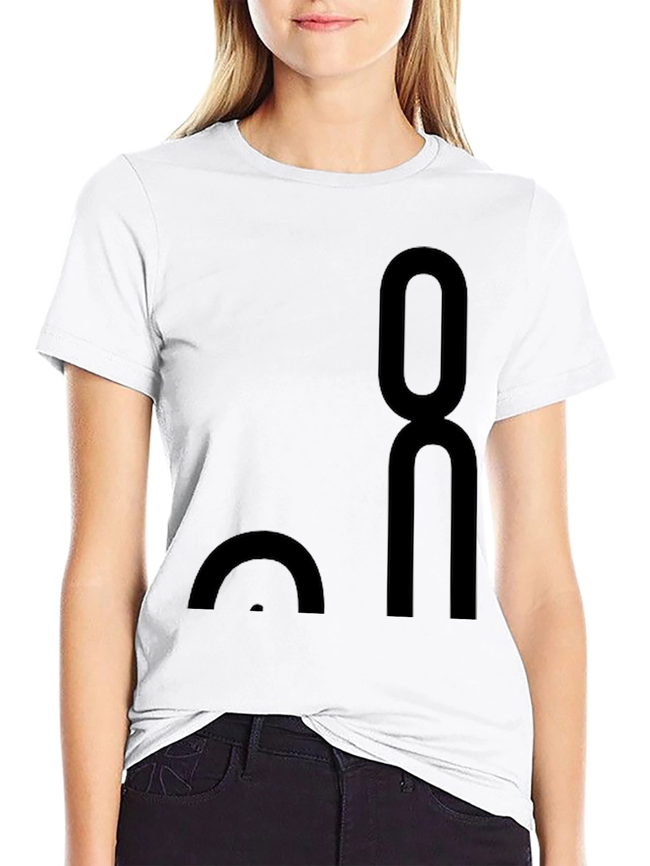 Modern Black Graphic Tee