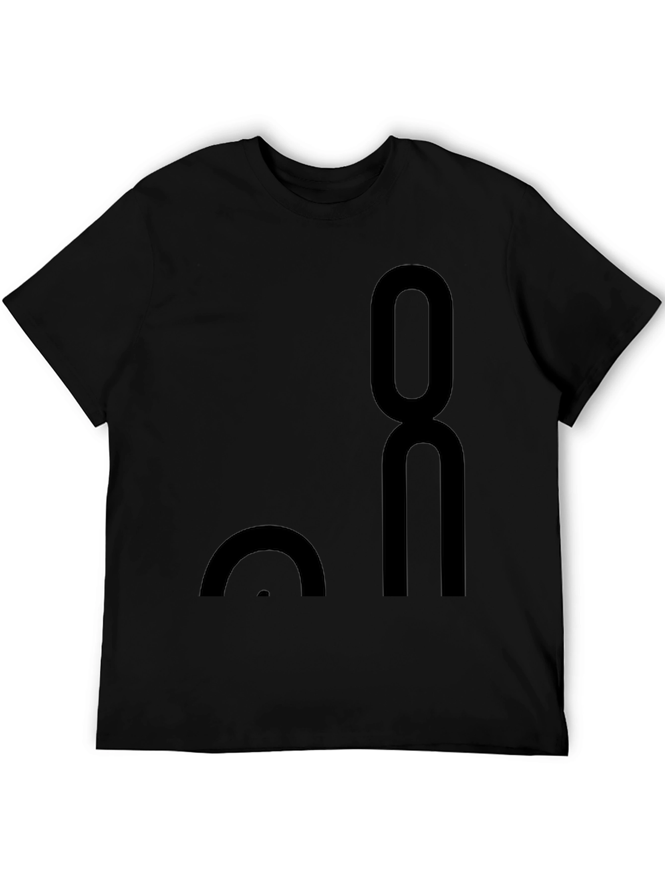 Modern Black Graphic Tee