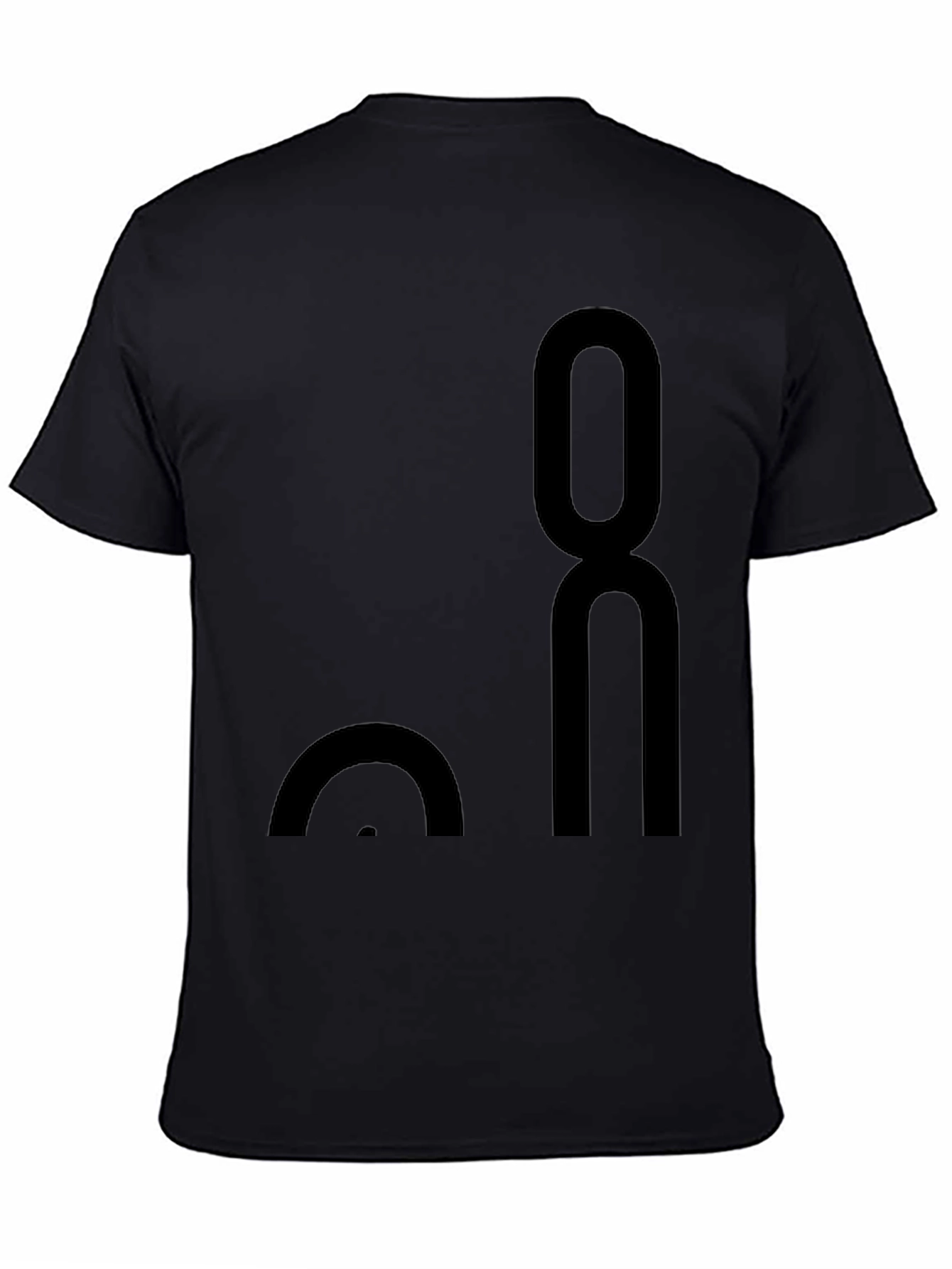 Modern Black Graphic Tee