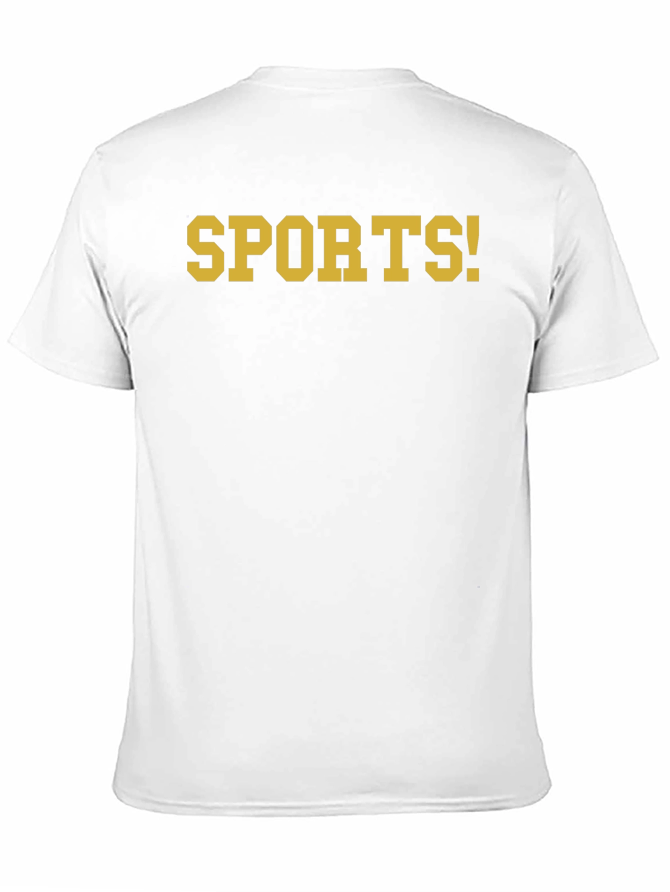 Mens SPORTS! Black Graphic T-Shirt