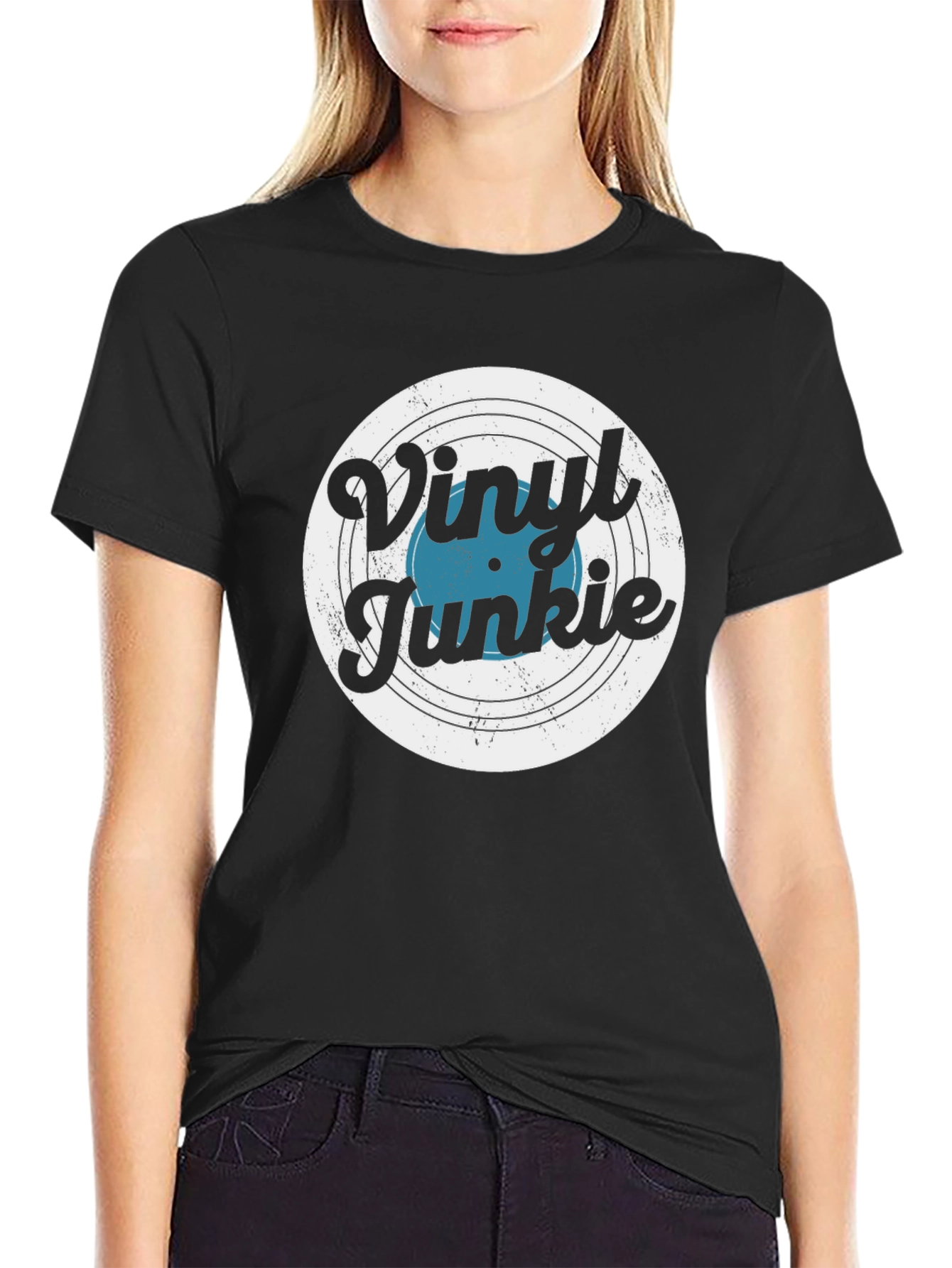 Vinyl Junkie T-Shirt - Music Lover Tee