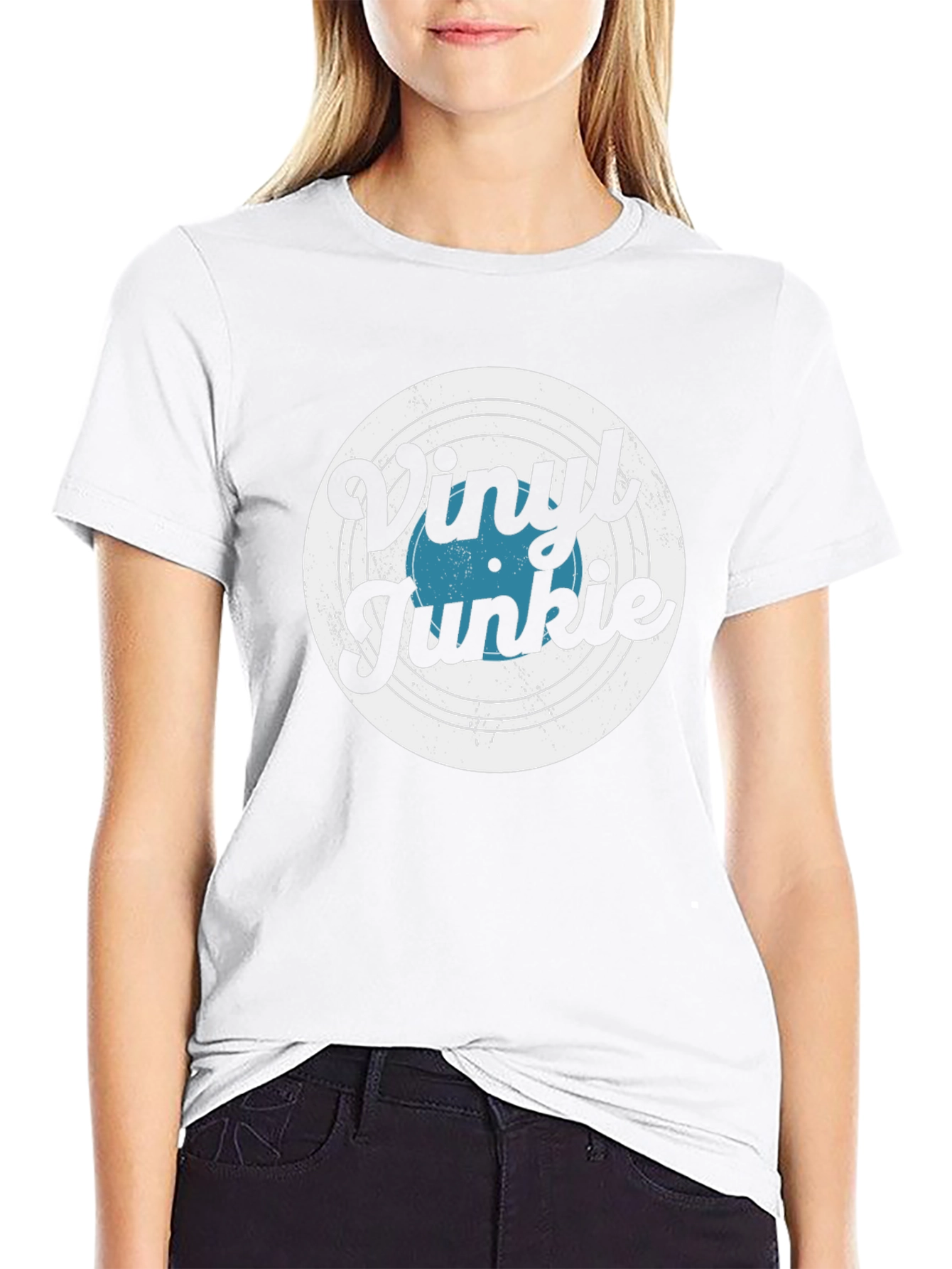 Vinyl Junkie T-Shirt - Music Lover Tee