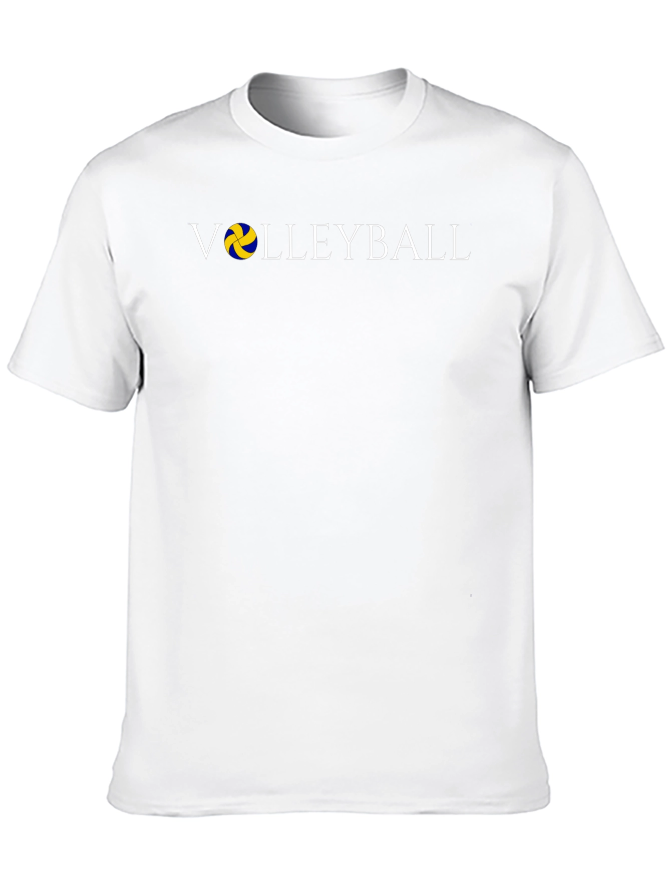 Volleyball Graphic Print Crew Neck Tee