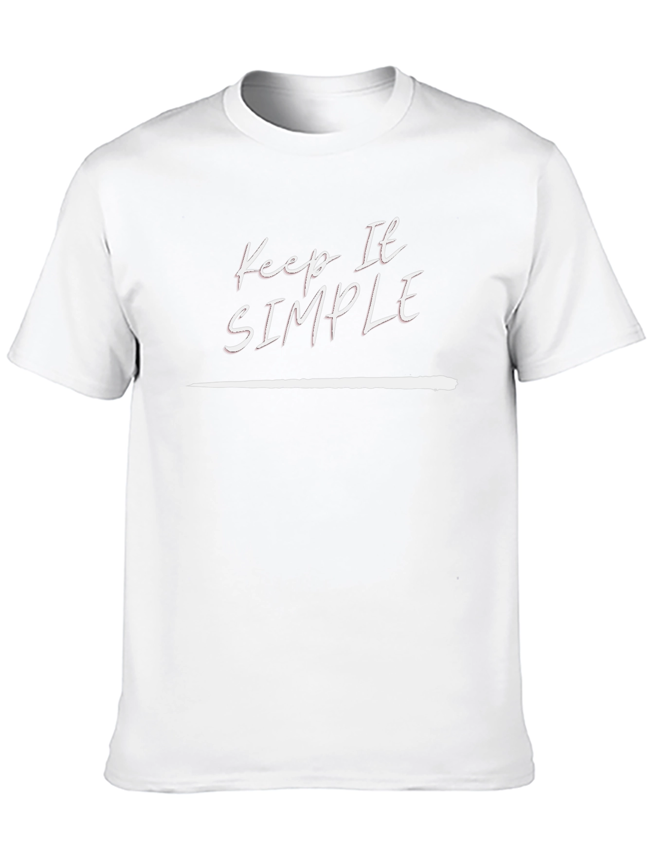 Keep It Simple Black Graphic Tee