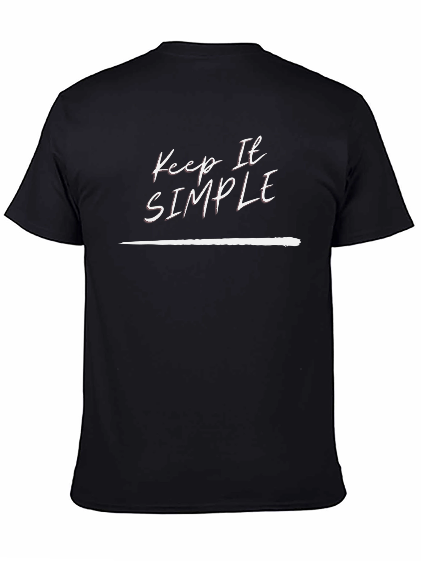 Keep It Simple Black Graphic Tee