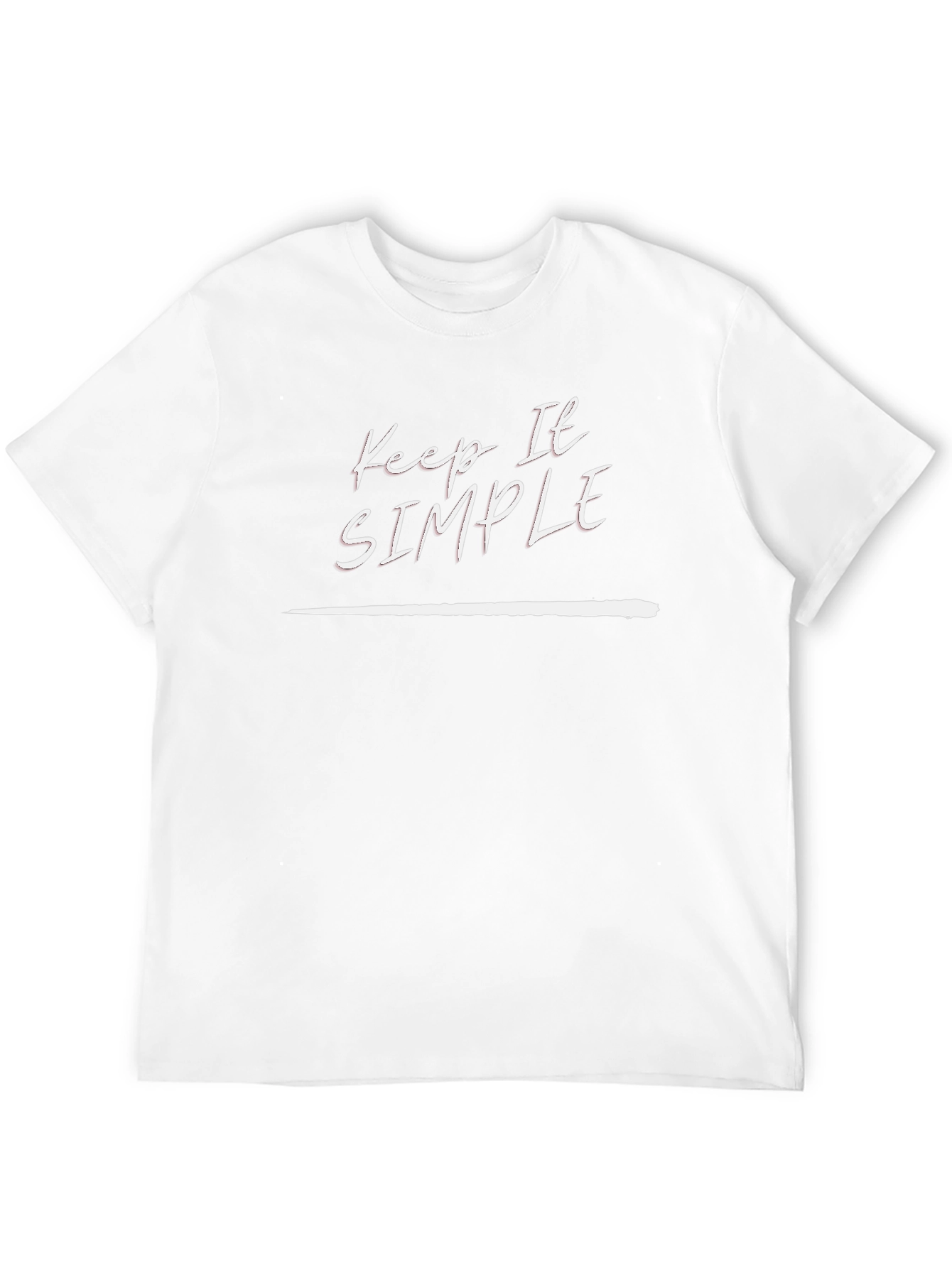 Keep It Simple Black Graphic Tee