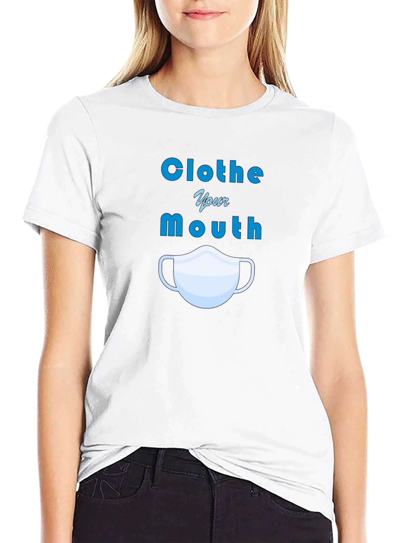 Clothe Your Mouth Graphic Tee - Protect Yourself!