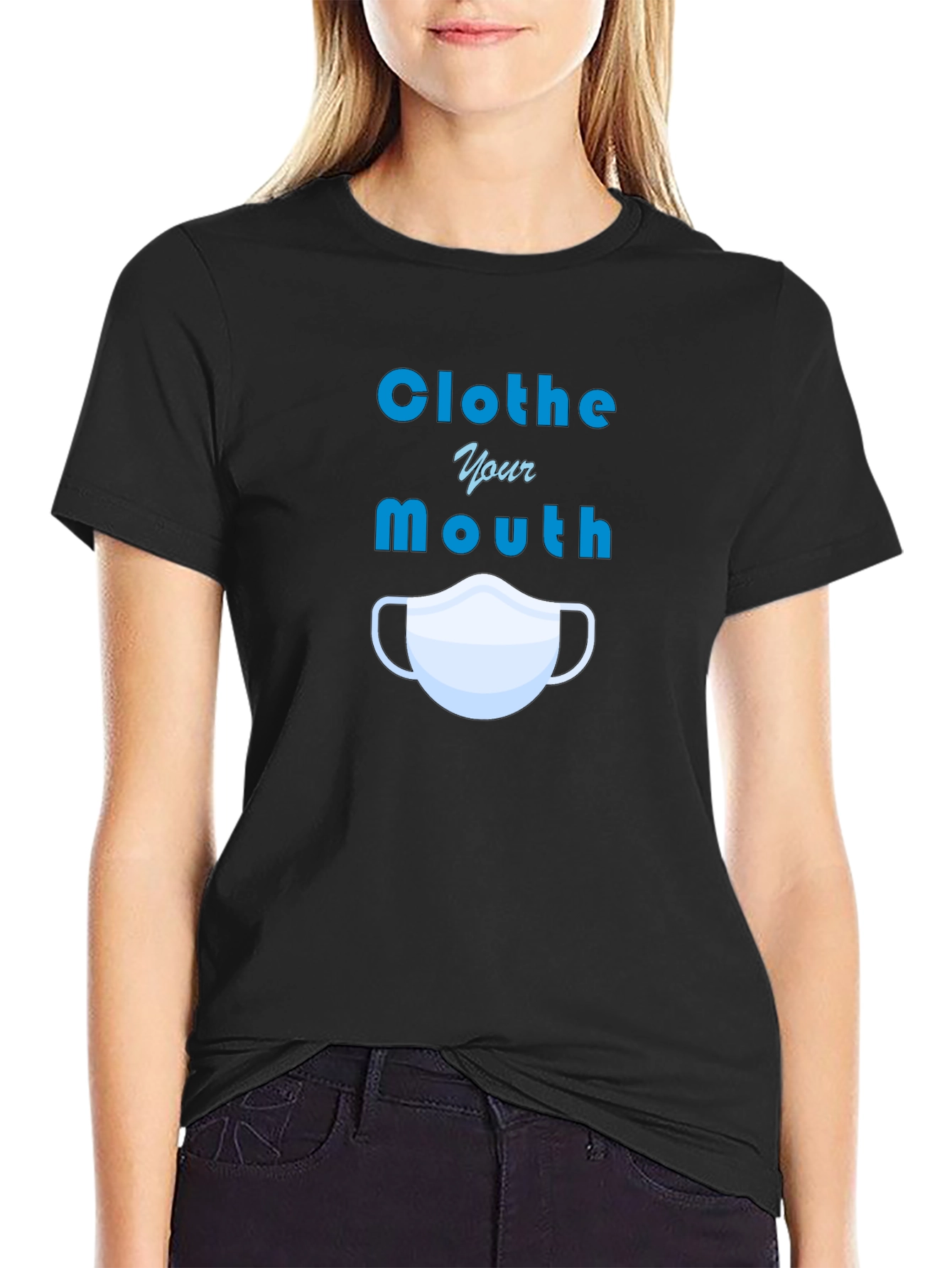 Clothe Your Mouth Graphic Tee - Protect Yourself!
