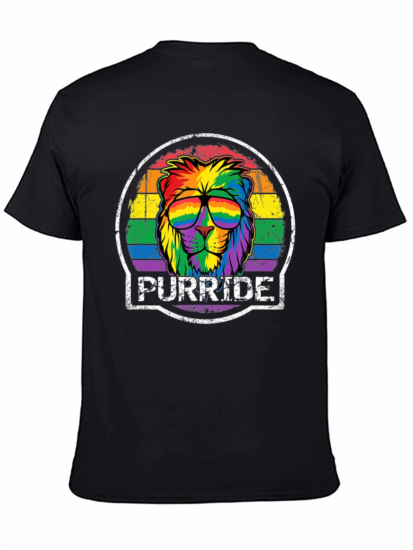 Purride Lion Graphic Tee - Pride Month Apparel