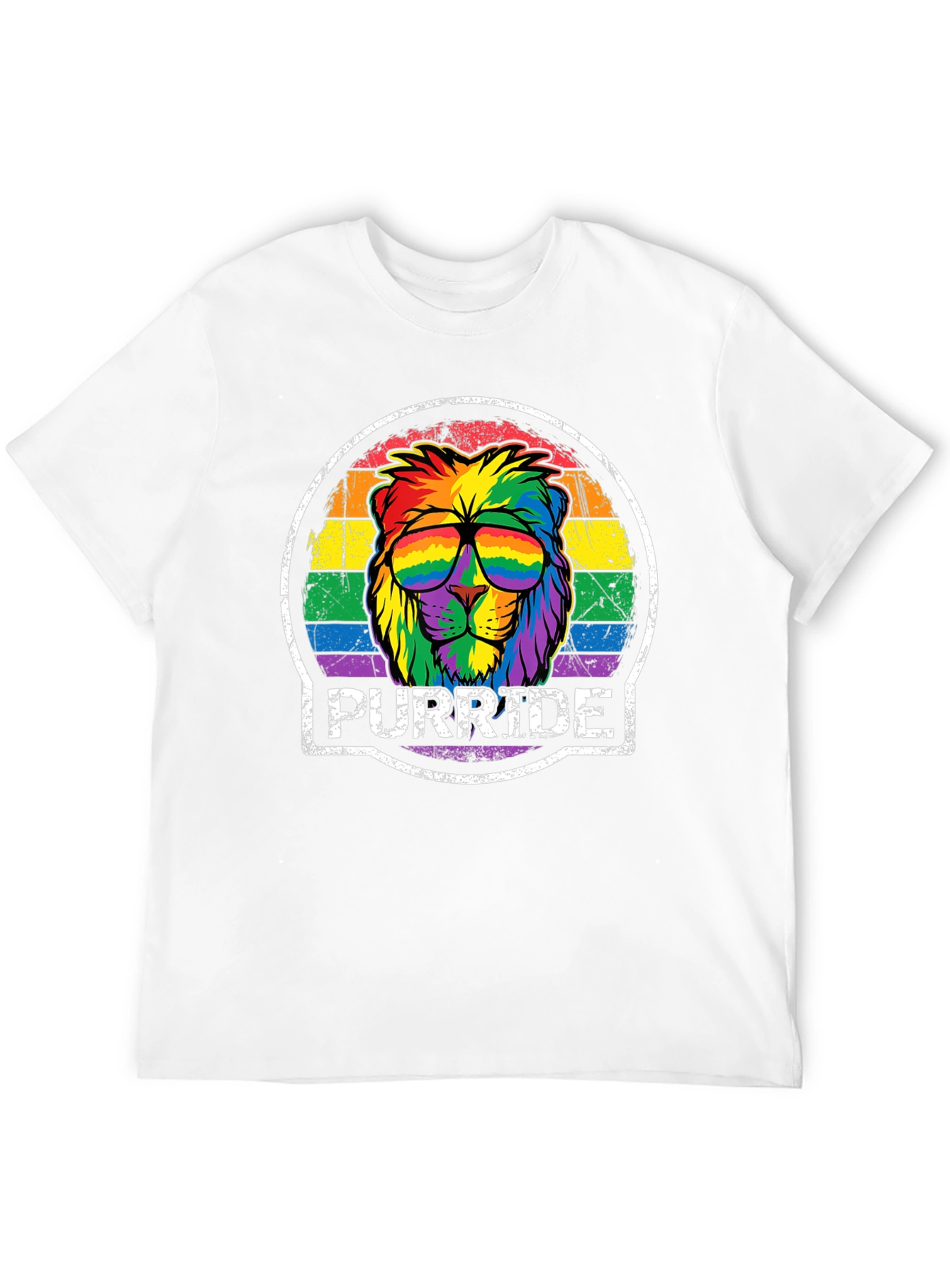 Purride Lion Graphic Tee - Pride Month Apparel