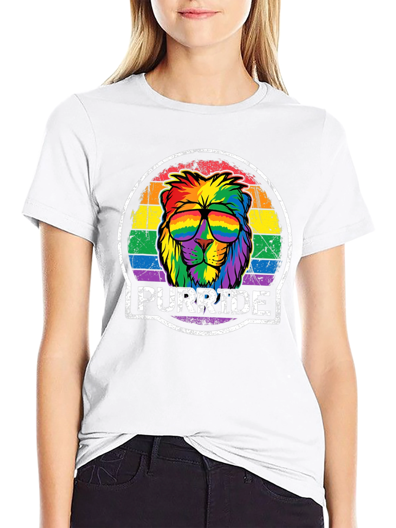 Purride Lion Graphic Tee - Pride Month Apparel