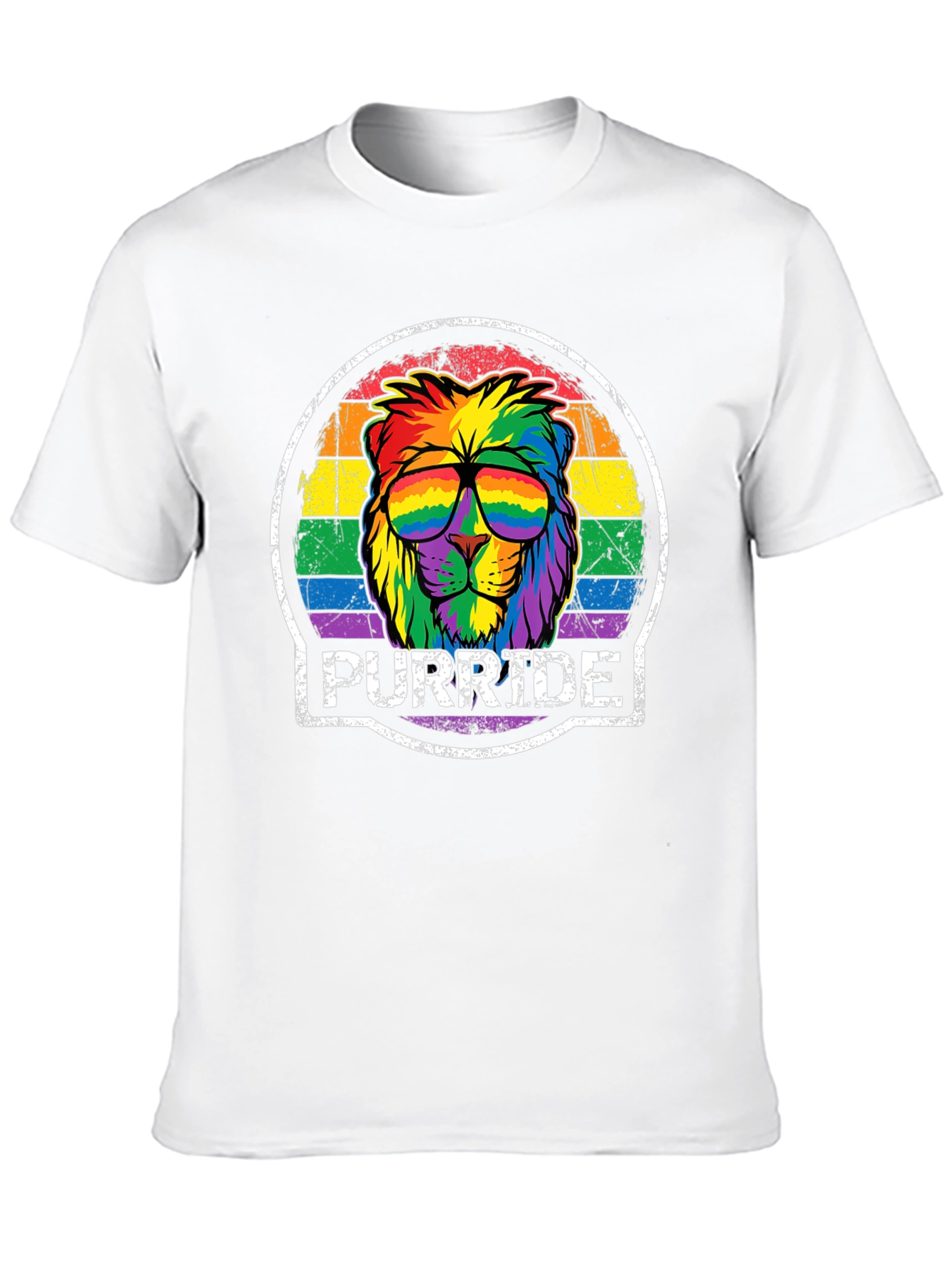 Purride Lion Graphic Tee - Pride Month Apparel