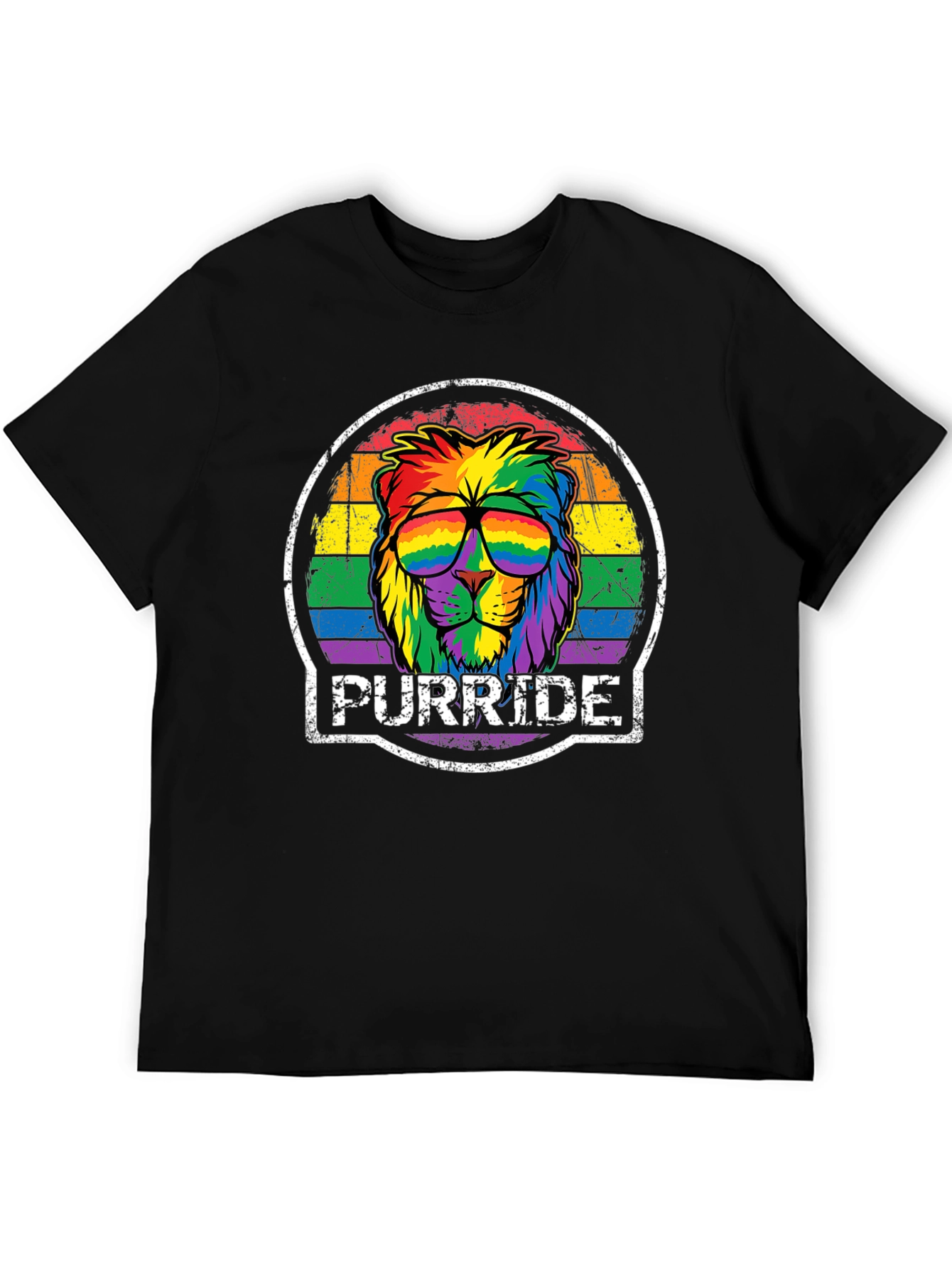 Purride Lion Graphic Tee - Pride Month Apparel